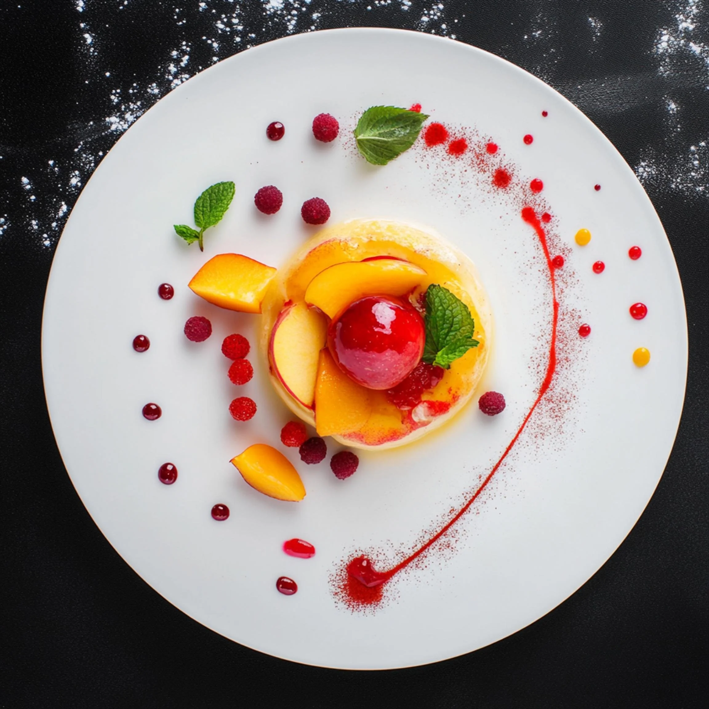#34 INTL L&H DESSERT  — A Celebration of Sweet Flavor and Global Style. 24H × 34W Digital Art  - MWS-IDG-0034