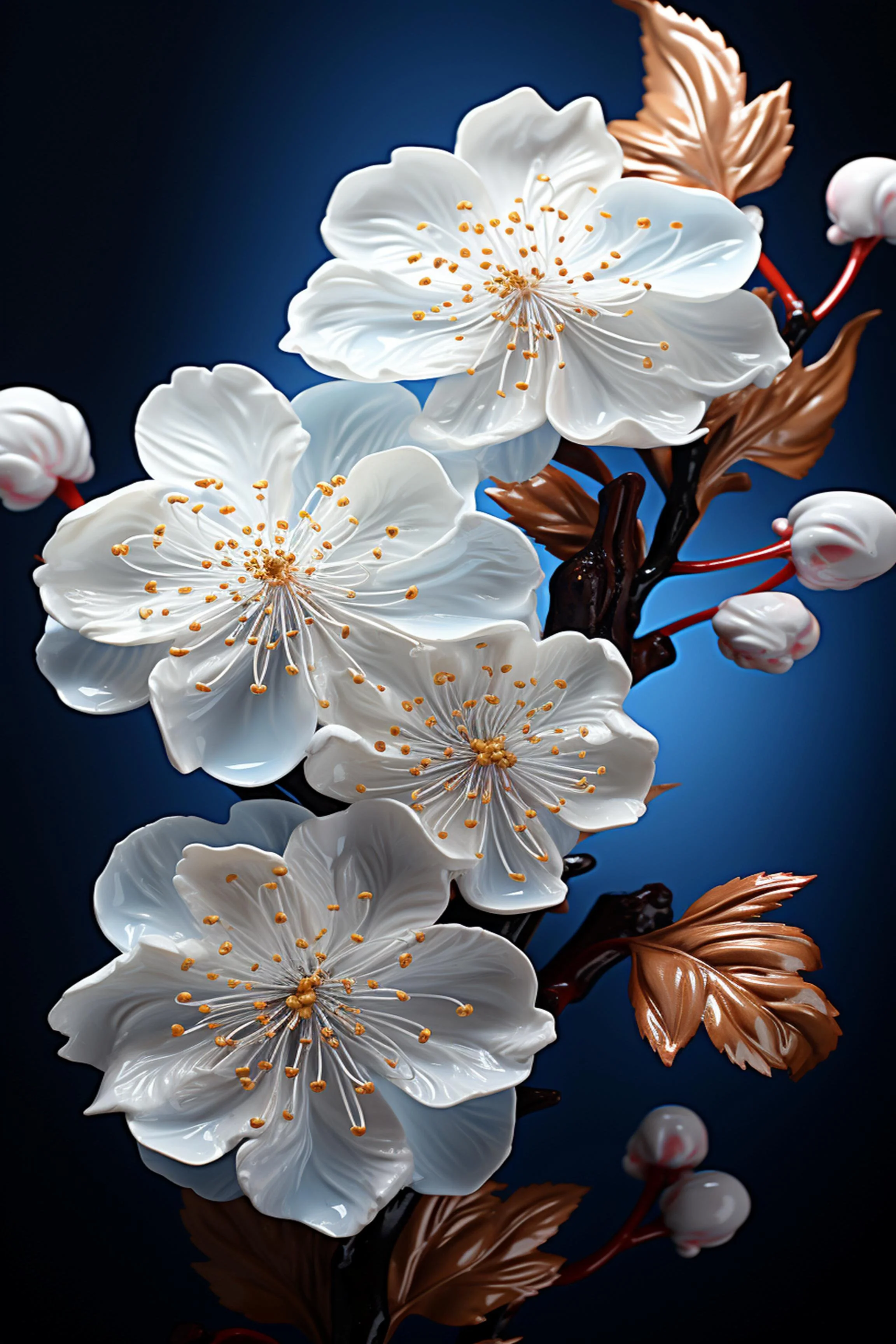 #17 FLOWER ART –  Let Nature Bloom Through Art. — 24H × 36W Digital Art Artwork ID: MWS-FLW-017