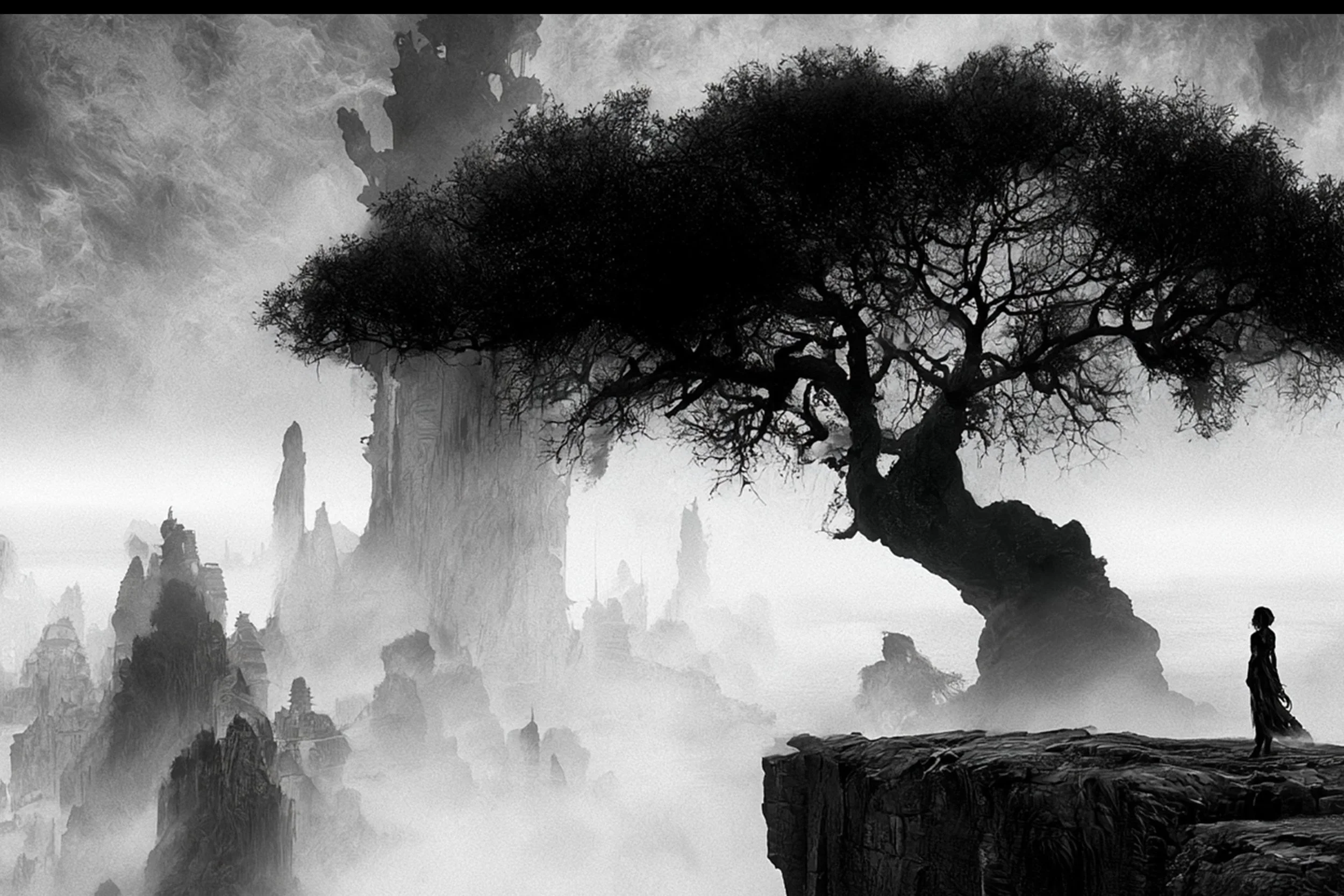 #10 BLACK & WHITE LANDSCAPE — Timeless Beauty in Every View 24W X 36H