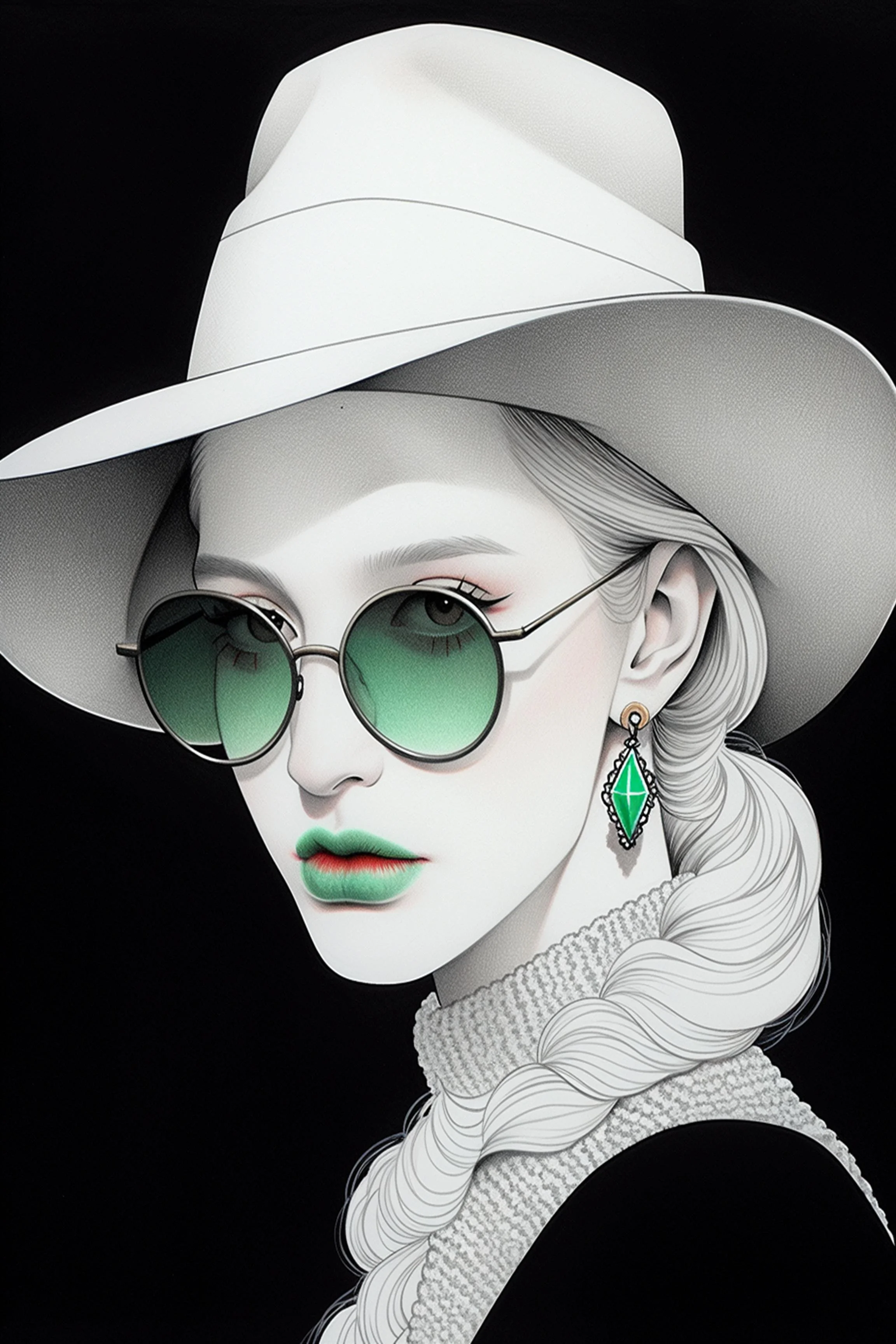 #21 ÉTERNACHIC COLLECTION — Style Changes. Elegance Remains. — 24H × 36W Digital Art — ID; MWS-ETER–0021