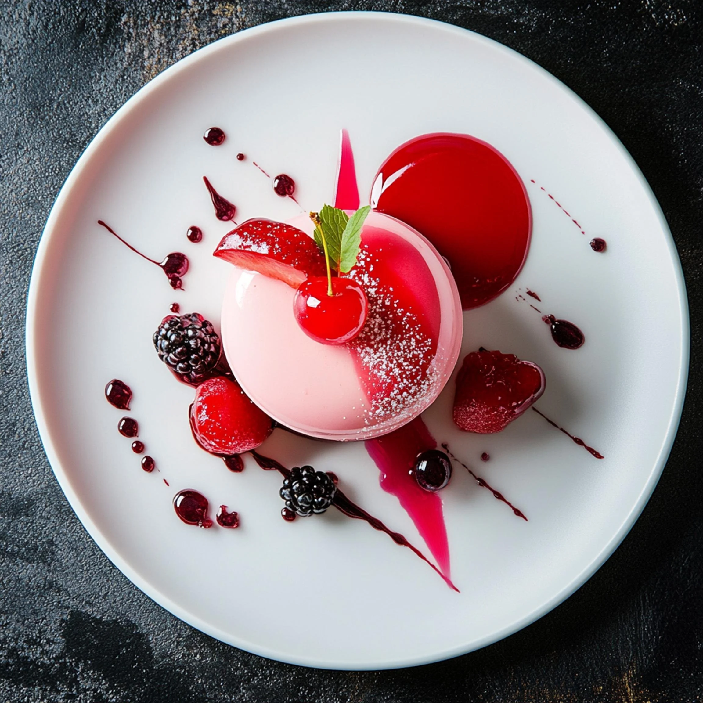 #29 INTL L&H DESSERT  — A Celebration of Sweet Flavor and Global Style. 24H × 34W Digital Art  - MWS-IDG-0029