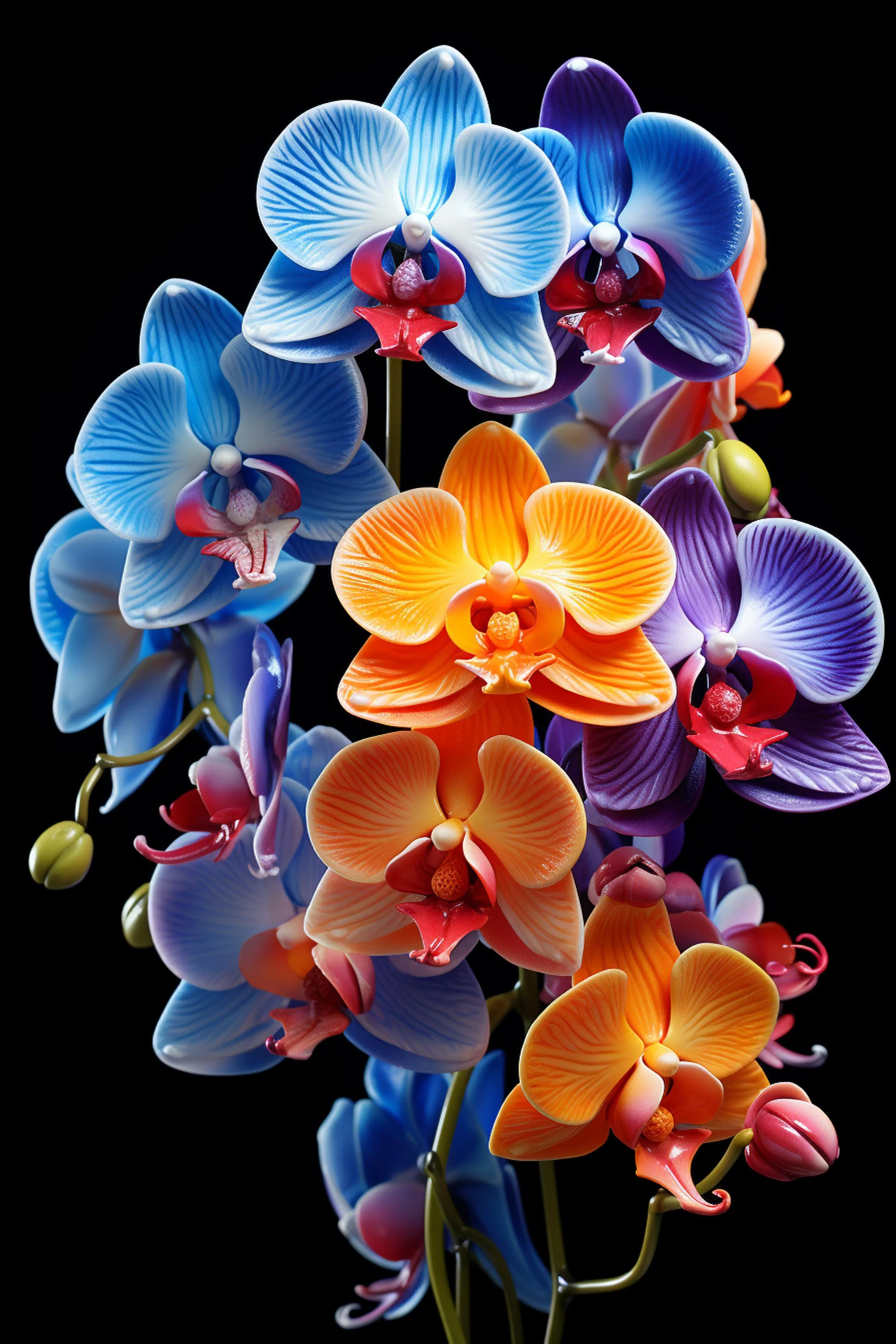 #8 FLOWER ART –  Let Nature Bloom Through Art. — 24H × 36W Digital Art Artwork ID: MWS-FLW-008