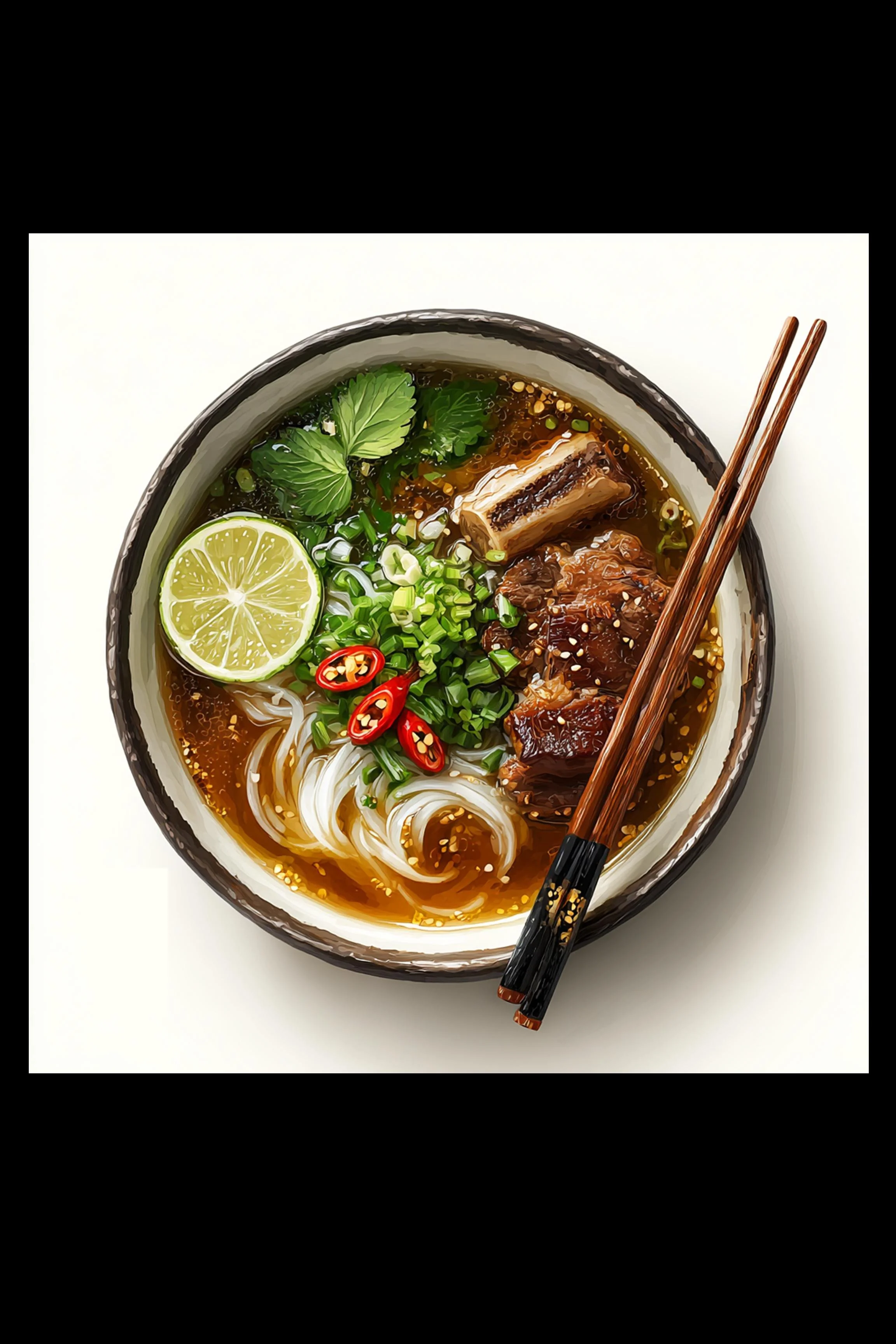 #13 Vietnamese Gourmet & Dessert — A Taste of Vietnam, Celebrated Through Art. — 24H × 24W Digital Art - MWS-VGD-00013