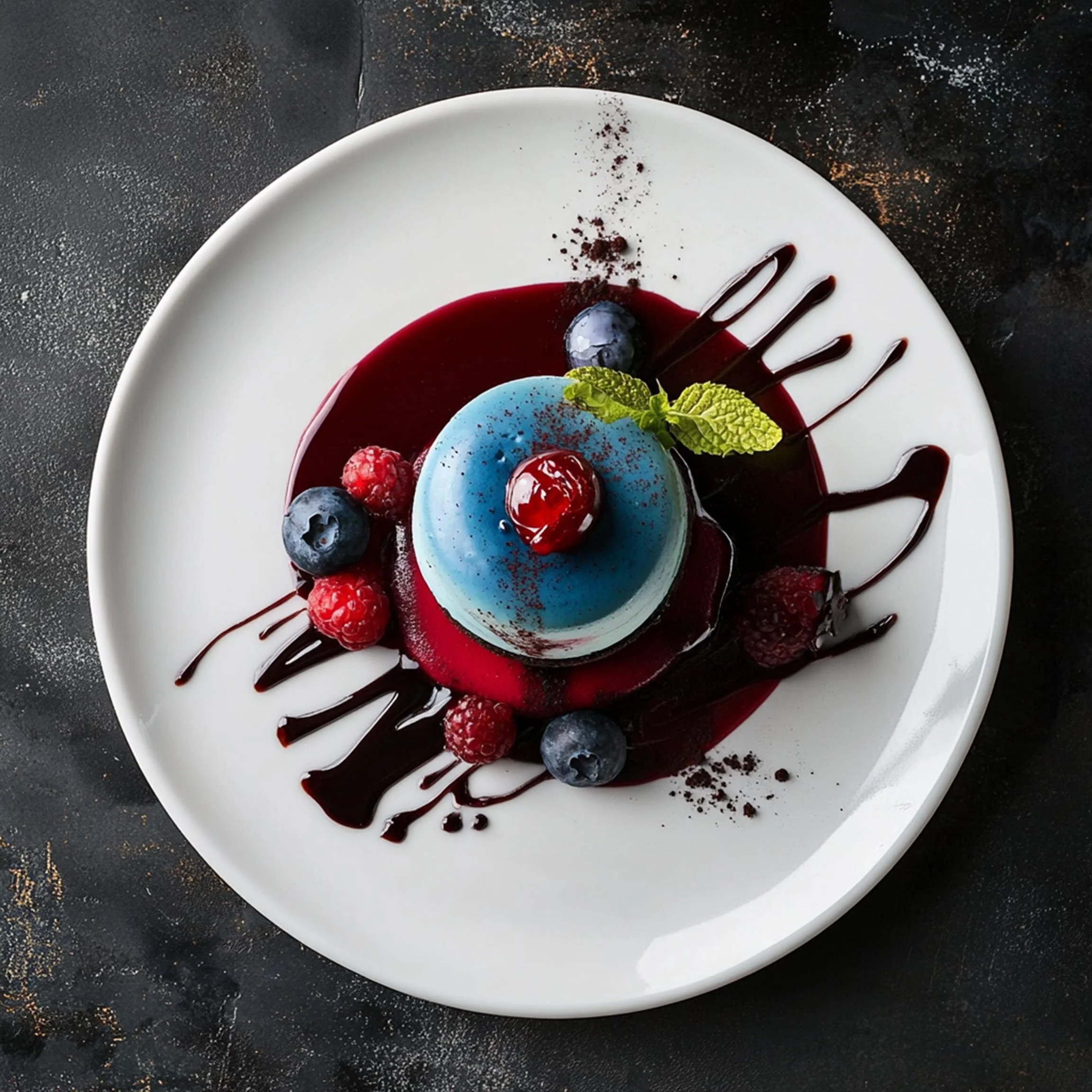 #12 INTL L&H DESSERT  — A Celebration of Sweet Flavor and Global Style. 24H × 34W Digital Art  - MWS-IDG-0012