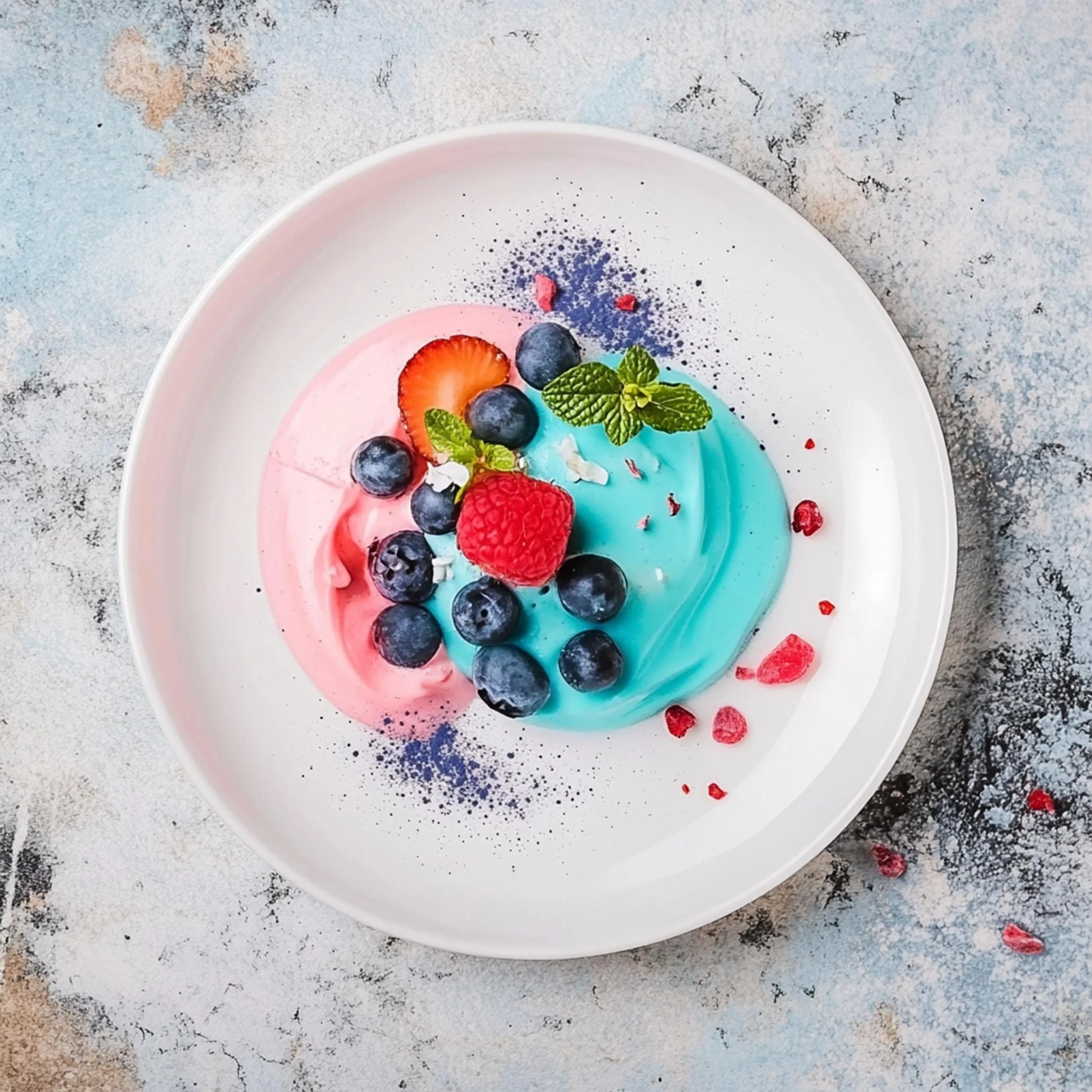 #30 INTL L&H DESSERT  — A Celebration of Sweet Flavor and Global Style. 24H × 34W Digital Art  - MWS-IDG-0030