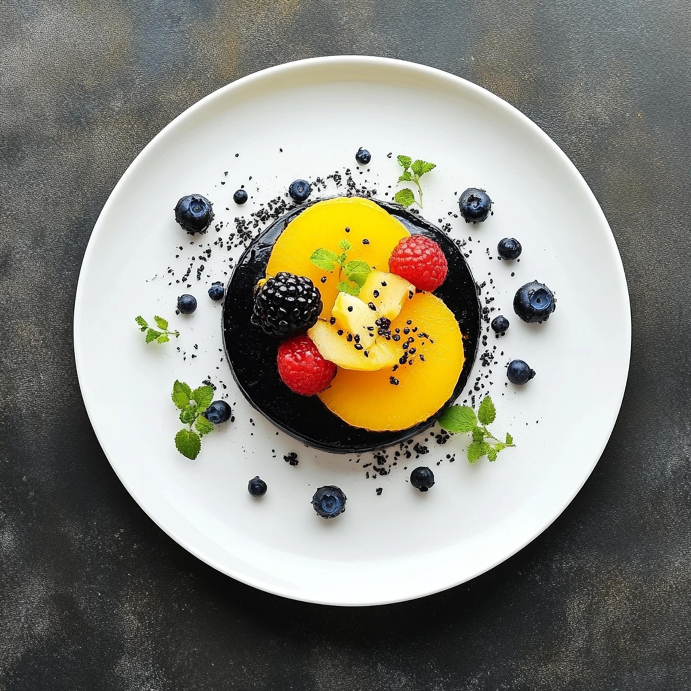 #41 INTL L&H DESSERT  — A Celebration of Sweet Flavor and Global Style. 24H × 34W Digital Art  - MWS-IDG-0041