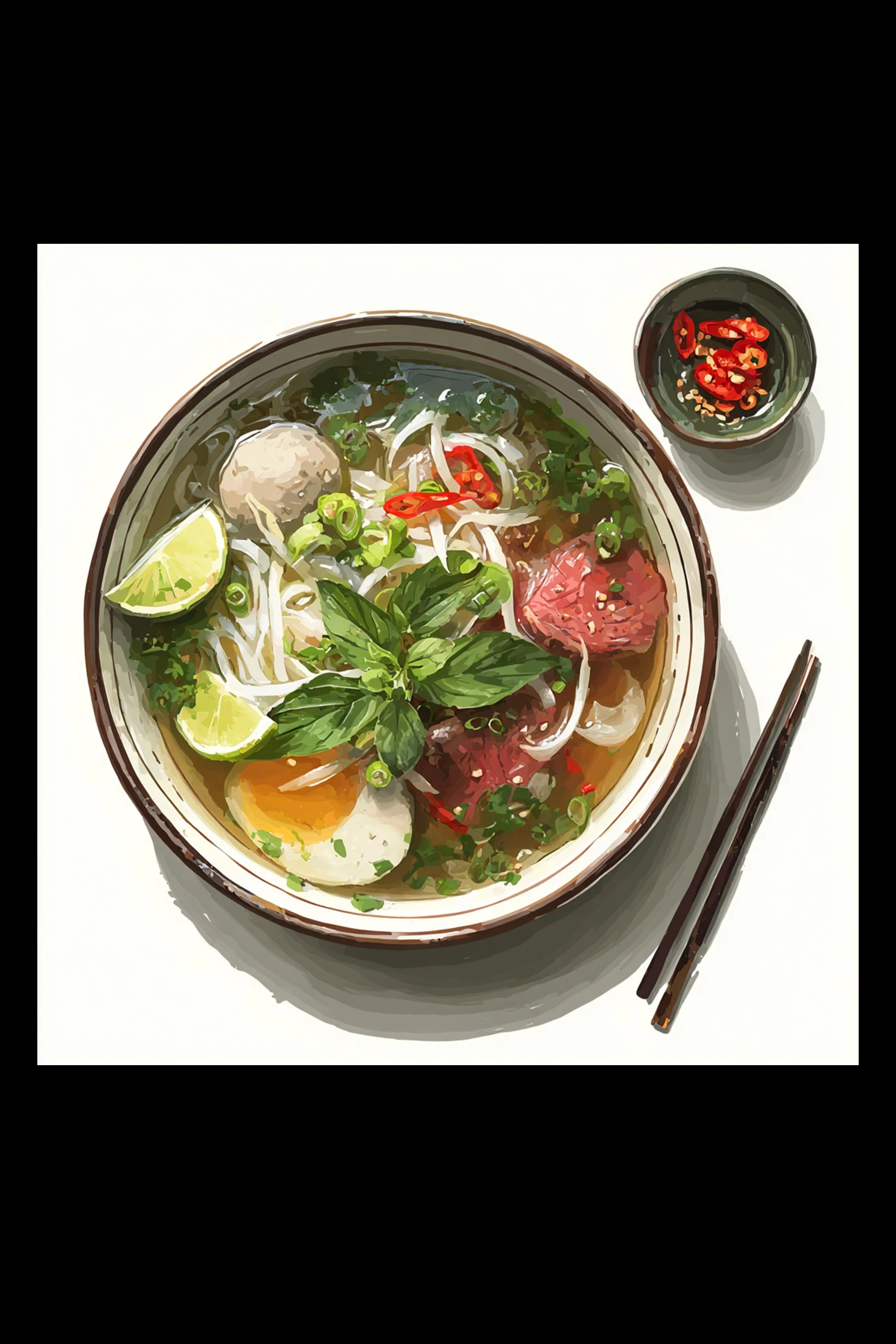 #12 Vietnamese Gourmet & Dessert — A Taste of Vietnam, Celebrated Through Art. — 24H × 24W Digital Art - MWS-VGD-00012