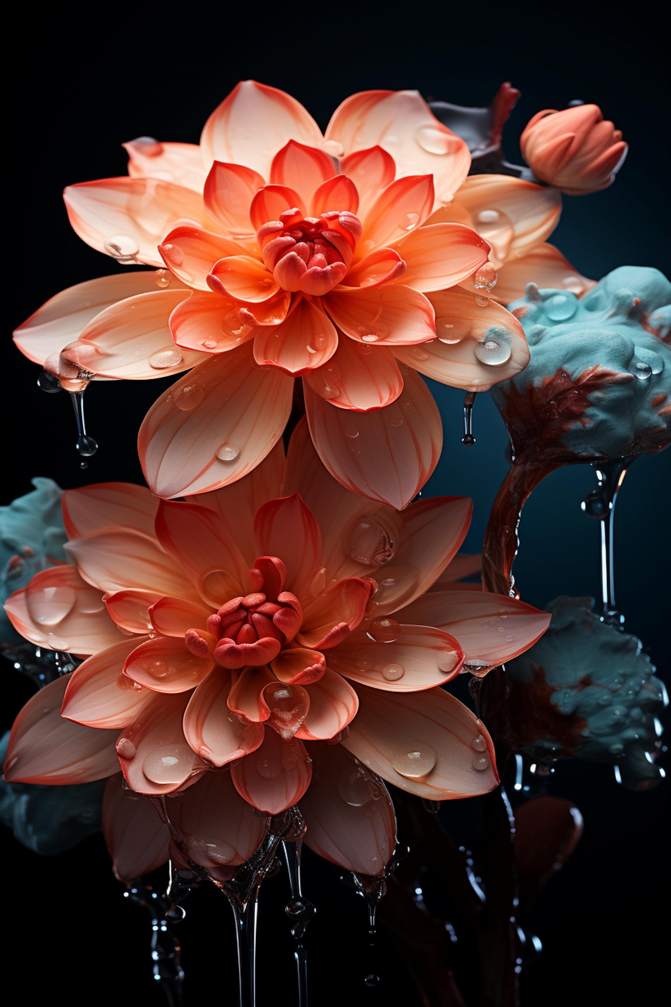 #3 FLOWER ART –  Let Nature Bloom Through Art. — 24H × 36W Digital Art Artwork ID: MWS-FLW-003