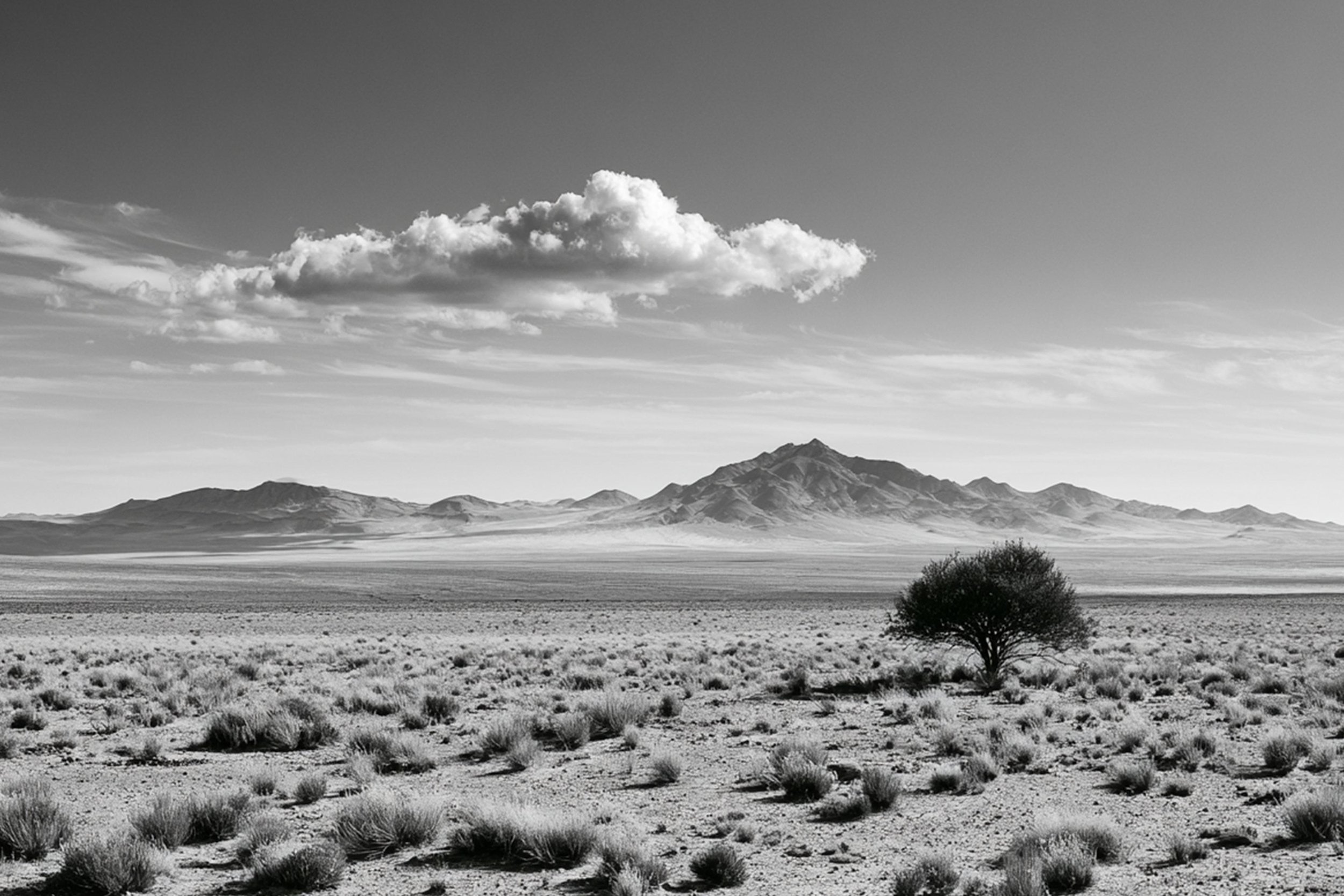 #36 BLACK & WHITE LANDSCAPE — Timeless Beauty in Every View 24W X 36H