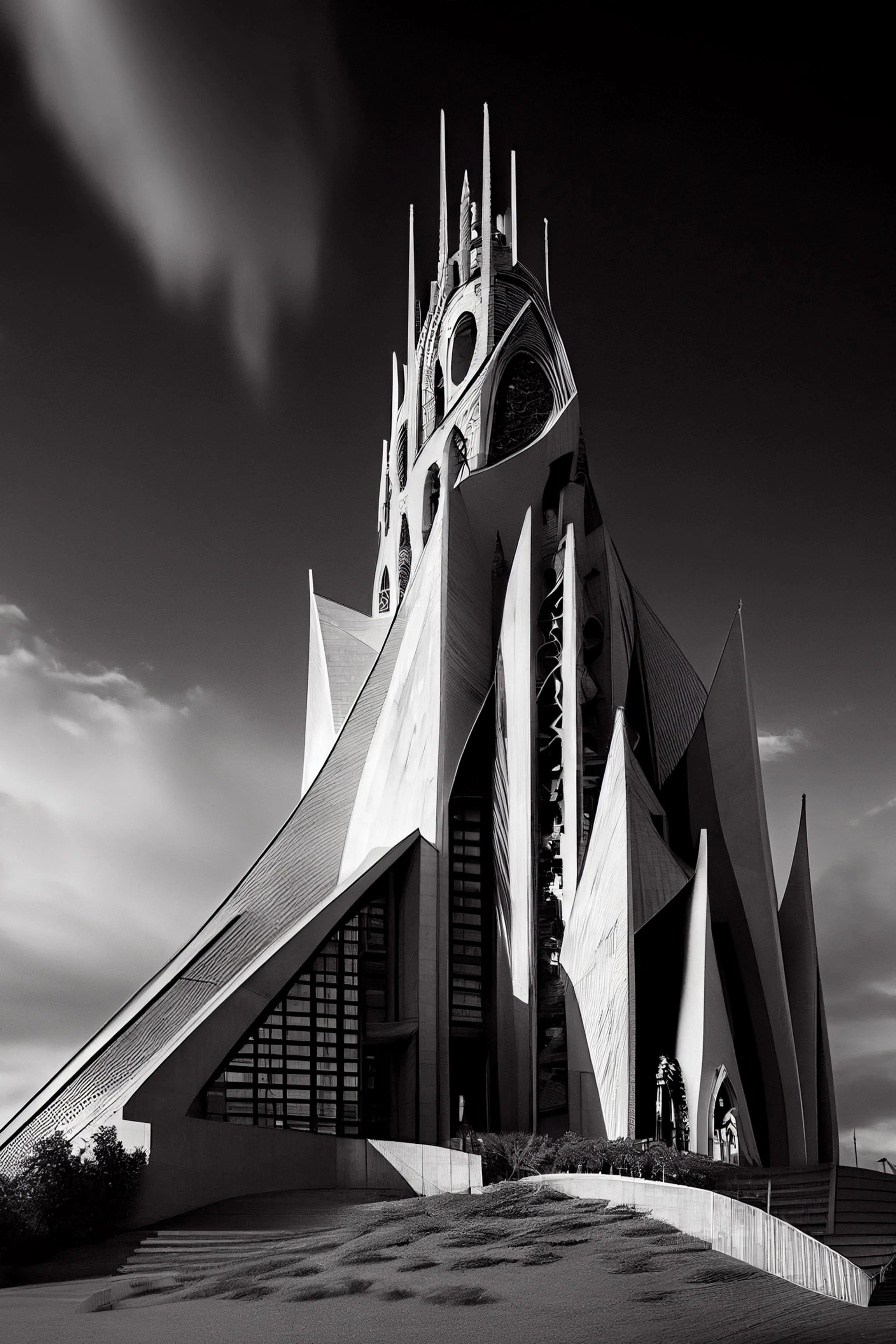 #2 ATLAS ETERNA COLLECTION  — Beyond Borders. Beyond Time. Beyond Imagination. — 24H × 36W Digital Art — ID; MWS-CHURCH–-002