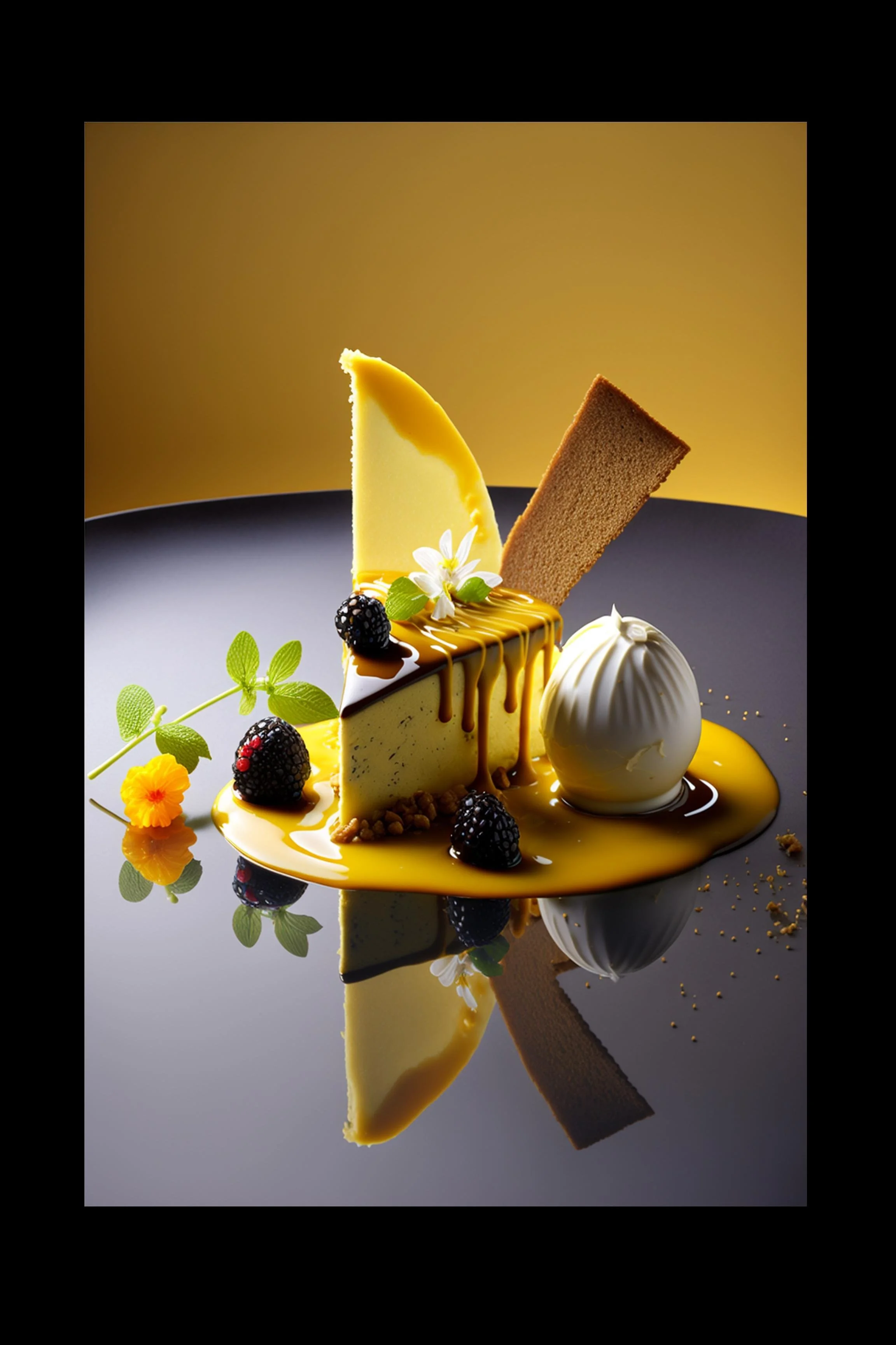 #26 International Dessert & Gourmet — A Celebration of Sweet Flavor and Global Style. 24H × 36W Digital Art  - MWS-INTL-0026