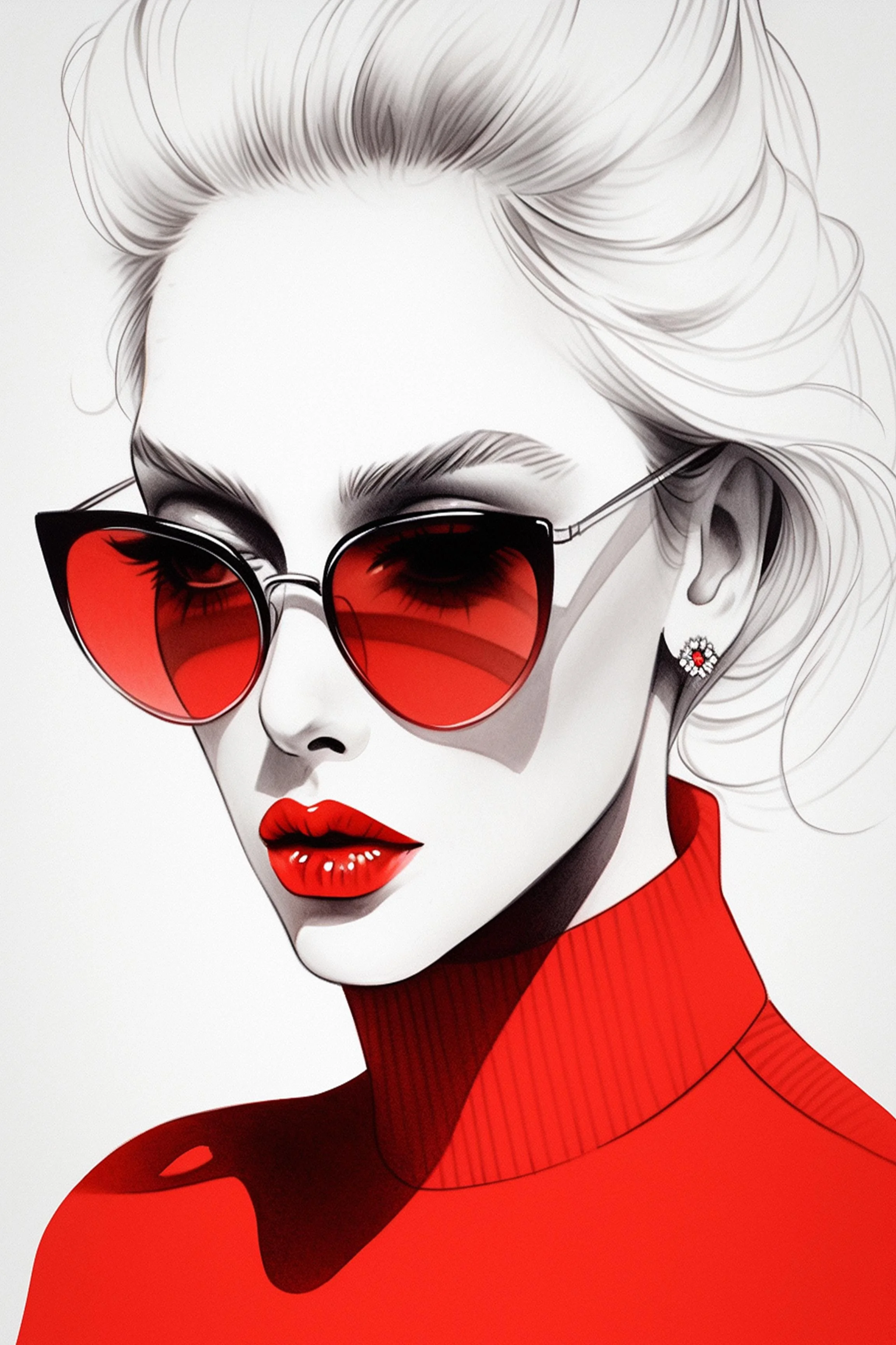 #40 ÉTERNACHIC COLLECTION — Style Changes. Elegance Remains. — 24H × 36W Digital Art — ID; MWS-ETER–0040