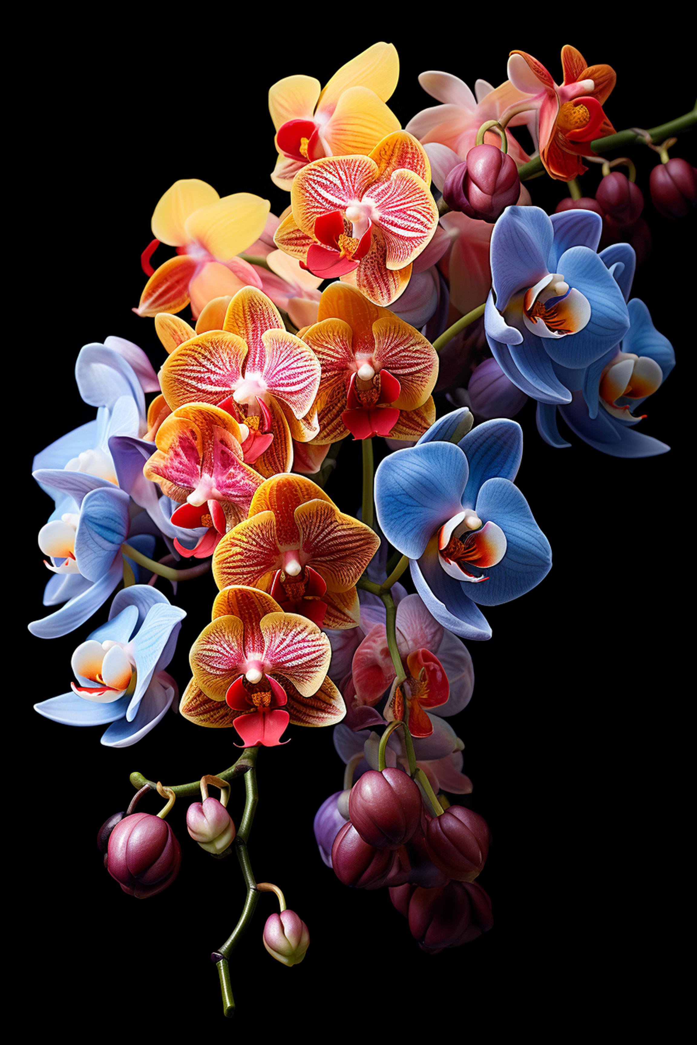 #14 FLOWER ART –  Let Nature Bloom Through Art. — 24H × 36W Digital Art Artwork ID: MWS-FLW-014