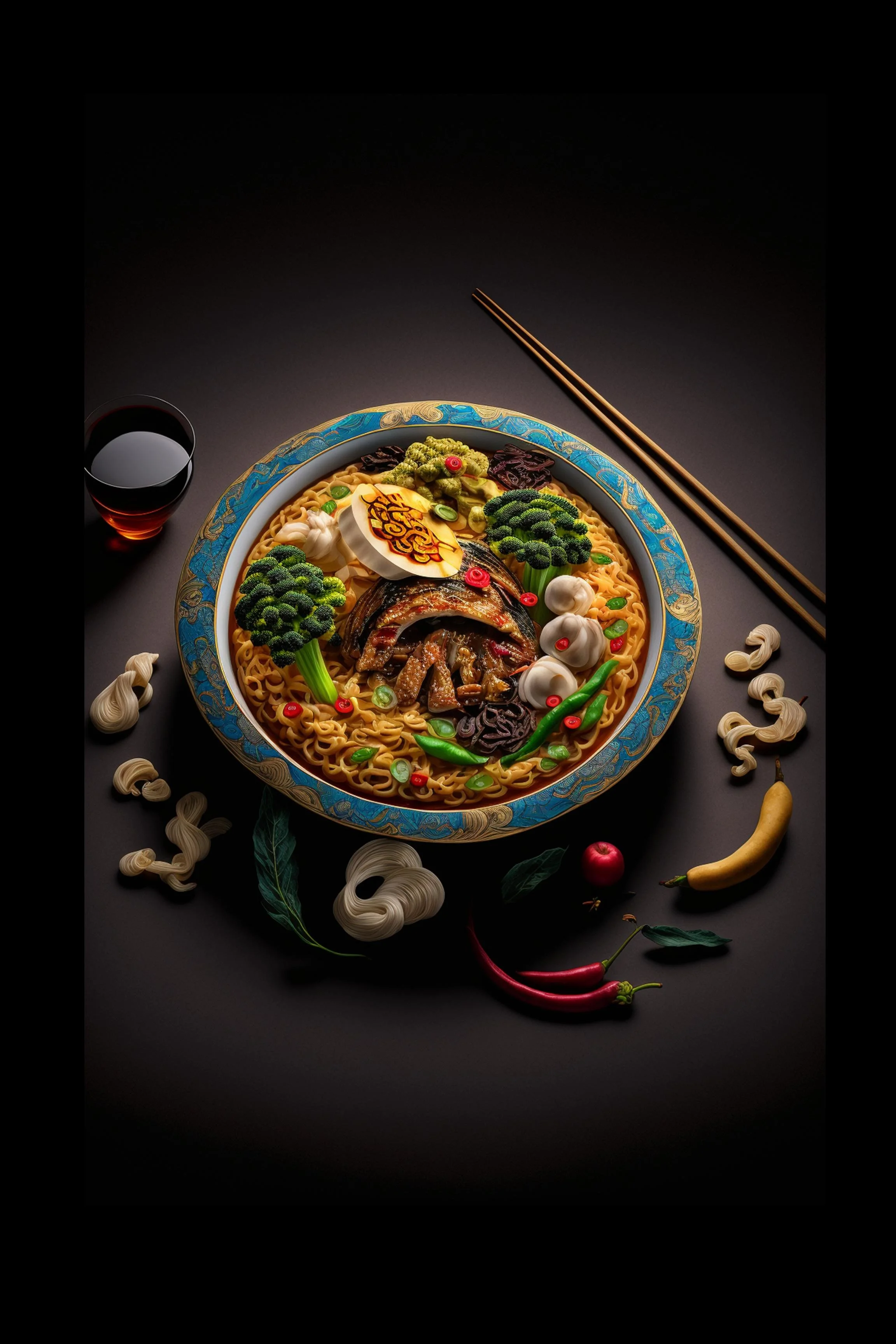#11 International Dessert & Gourmet — A Celebration of Sweet Flavor and Global Style. 24H × 36W Digital Art  - MWS-INTL-0011