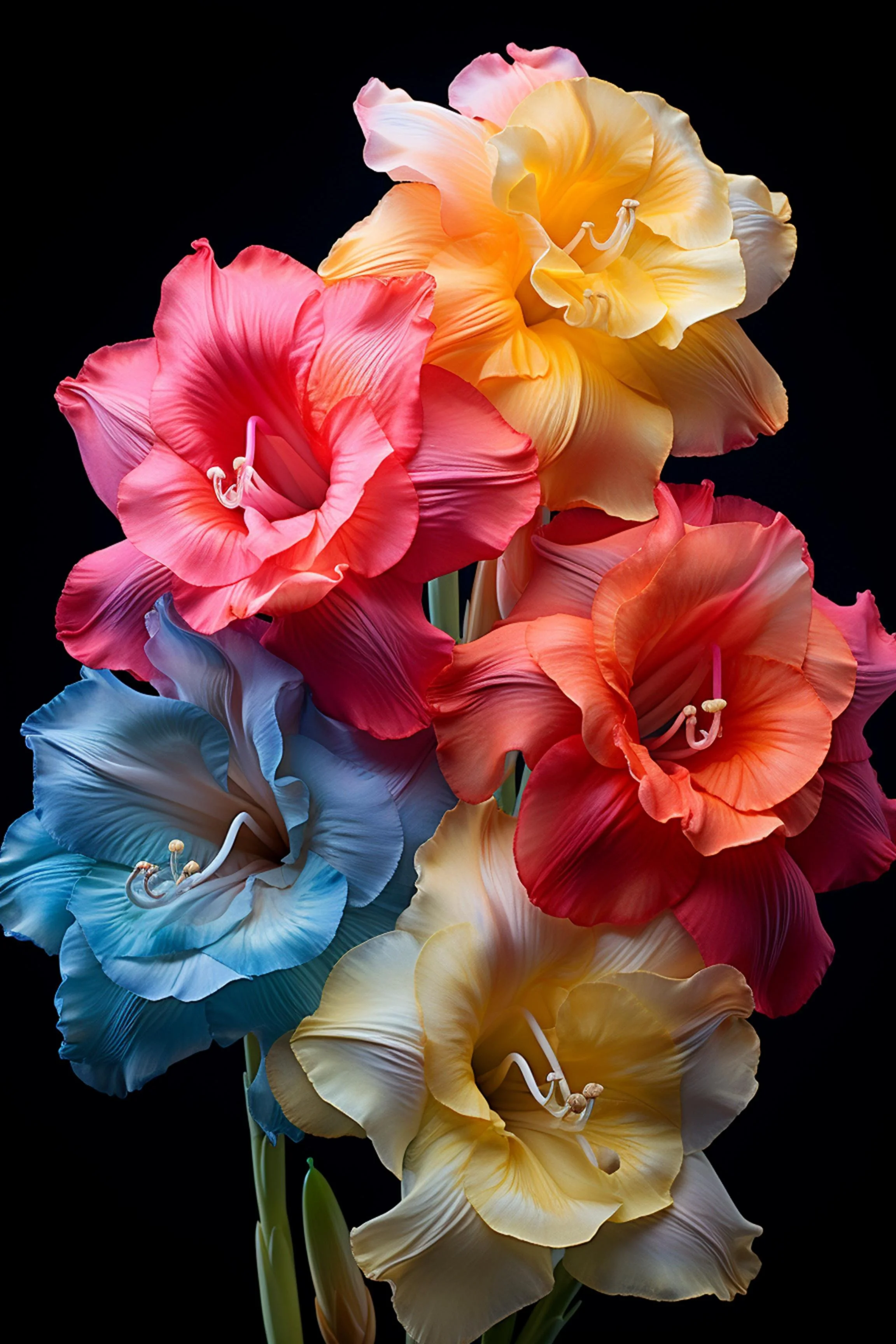 #16 FLOWER ART –  Let Nature Bloom Through Art. — 24H × 36W Digital Art Artwork ID: MWS-FLW-016
