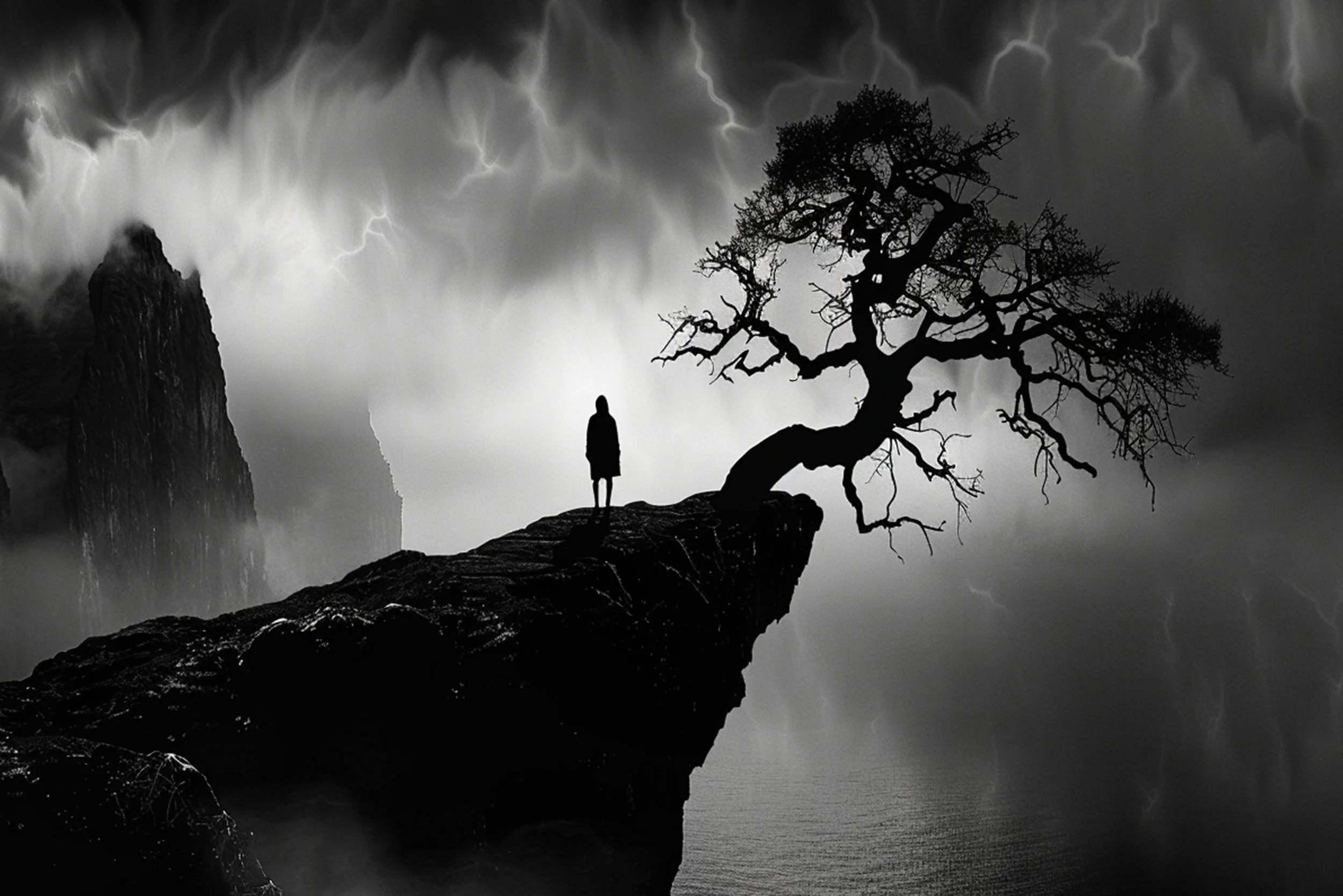 #17 BLACK & WHITE LANDSCAPE — Timeless Beauty in Every View 24W X 36H