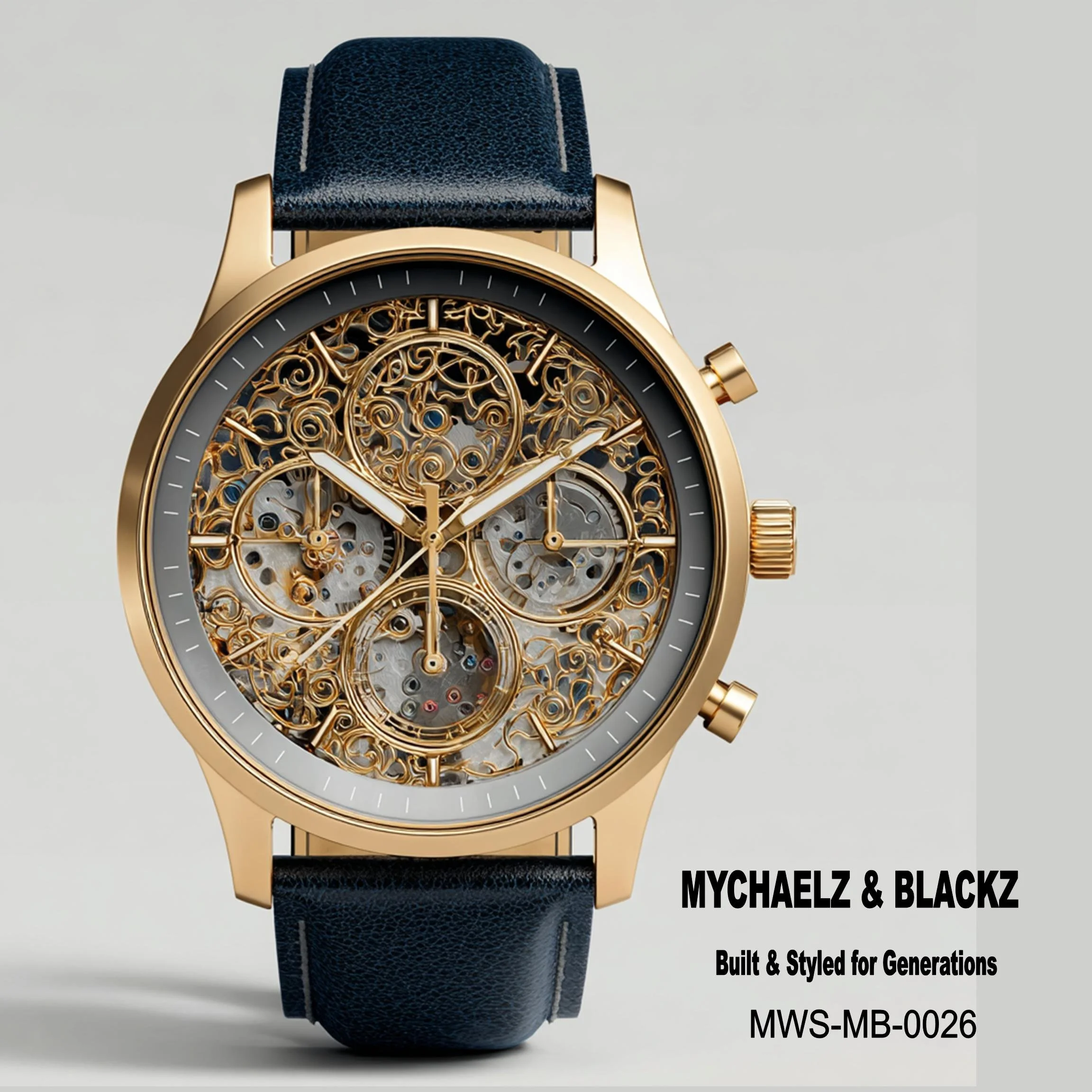 #26 Mychaelz & Blackz Watch — Built & Styled for Generations 24H × 24W Digital Art  - MWS-MB-00236