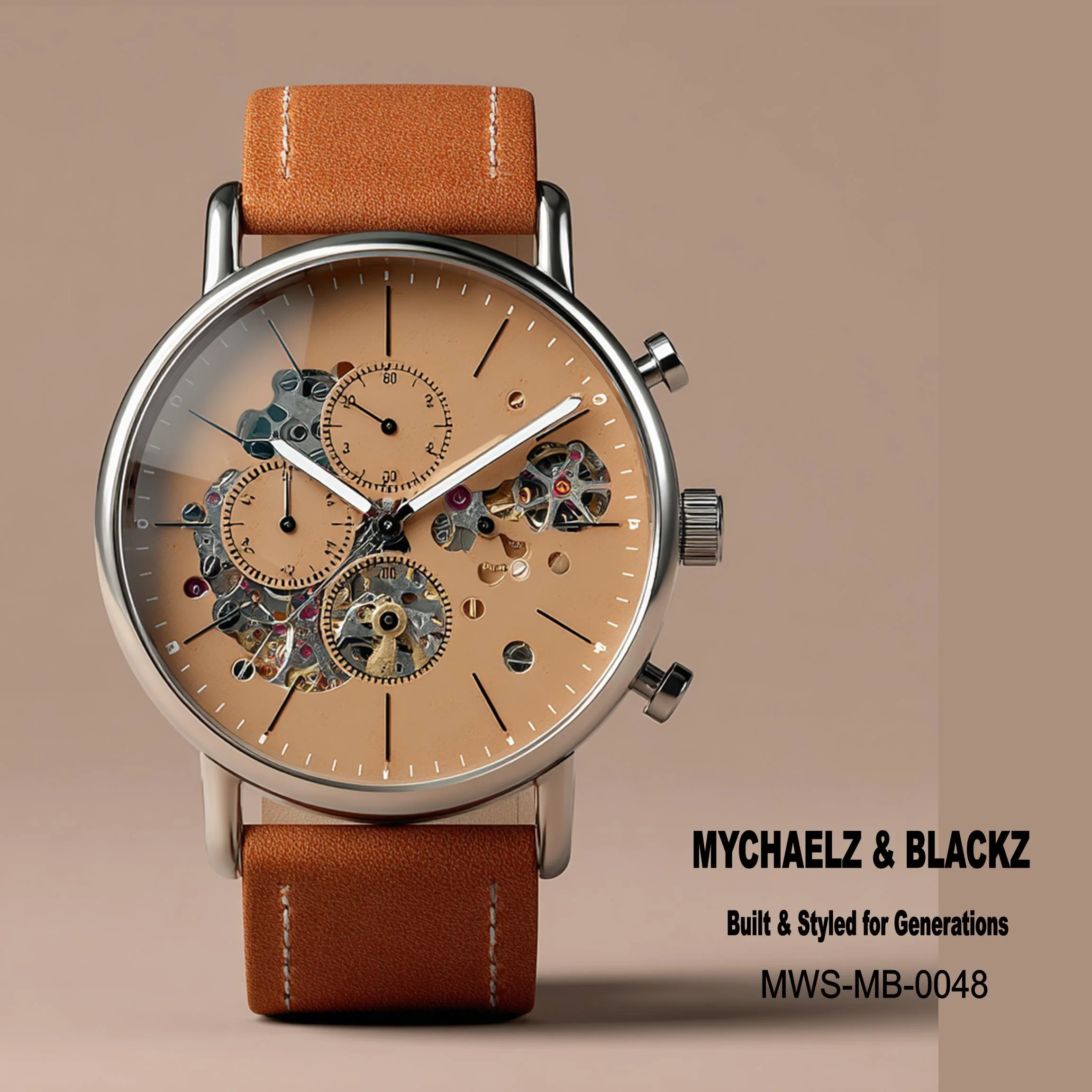 #48 Mychaelz & Blackz Watch — Built & Styled for Generations 24H × 24W Digital Art  - MWS-MB-0048