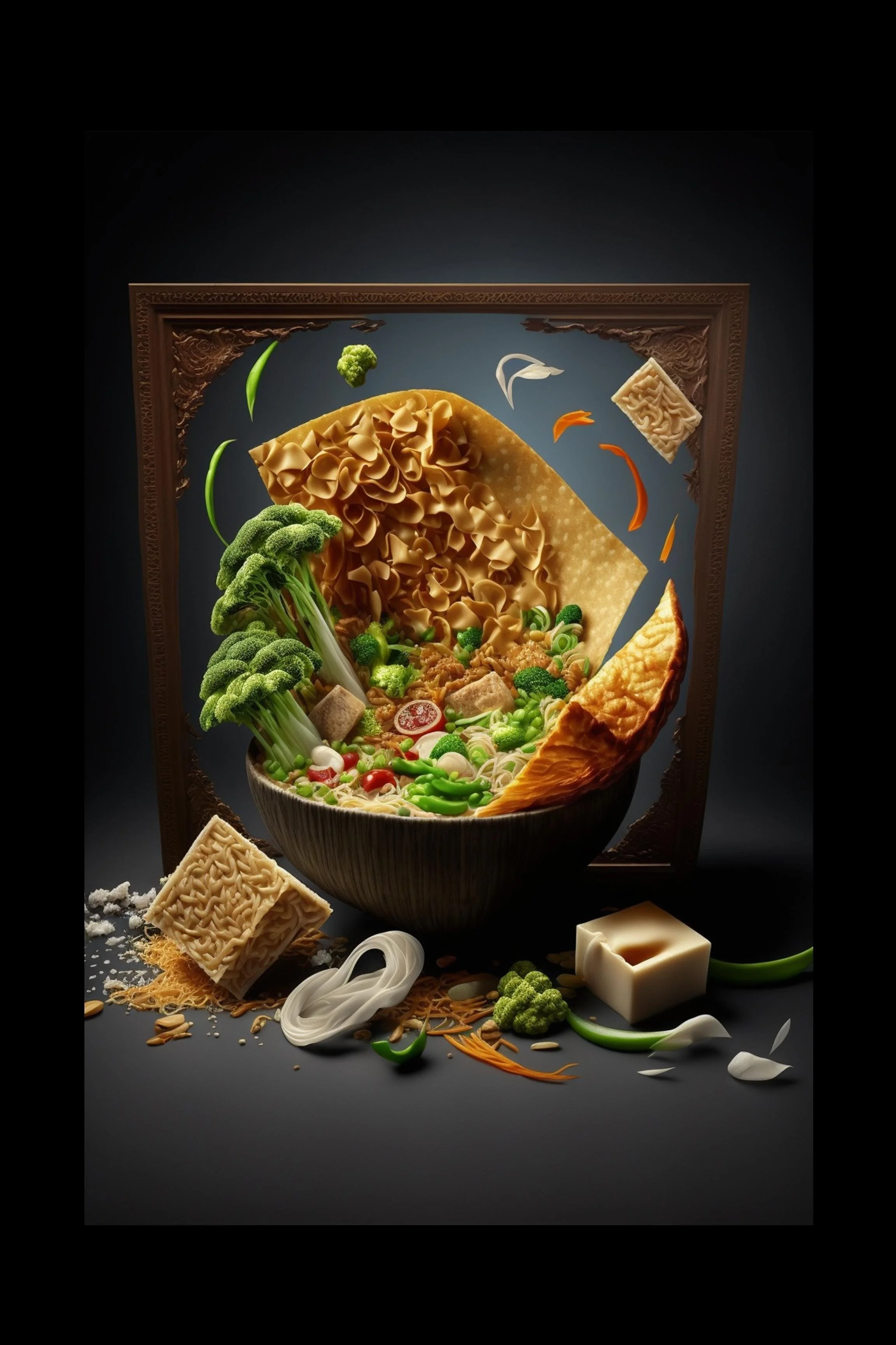 #12 International Dessert & Gourmet — A Celebration of Sweet Flavor and Global Style. 24H × 36W Digital Art  - MWS-INTL-0012