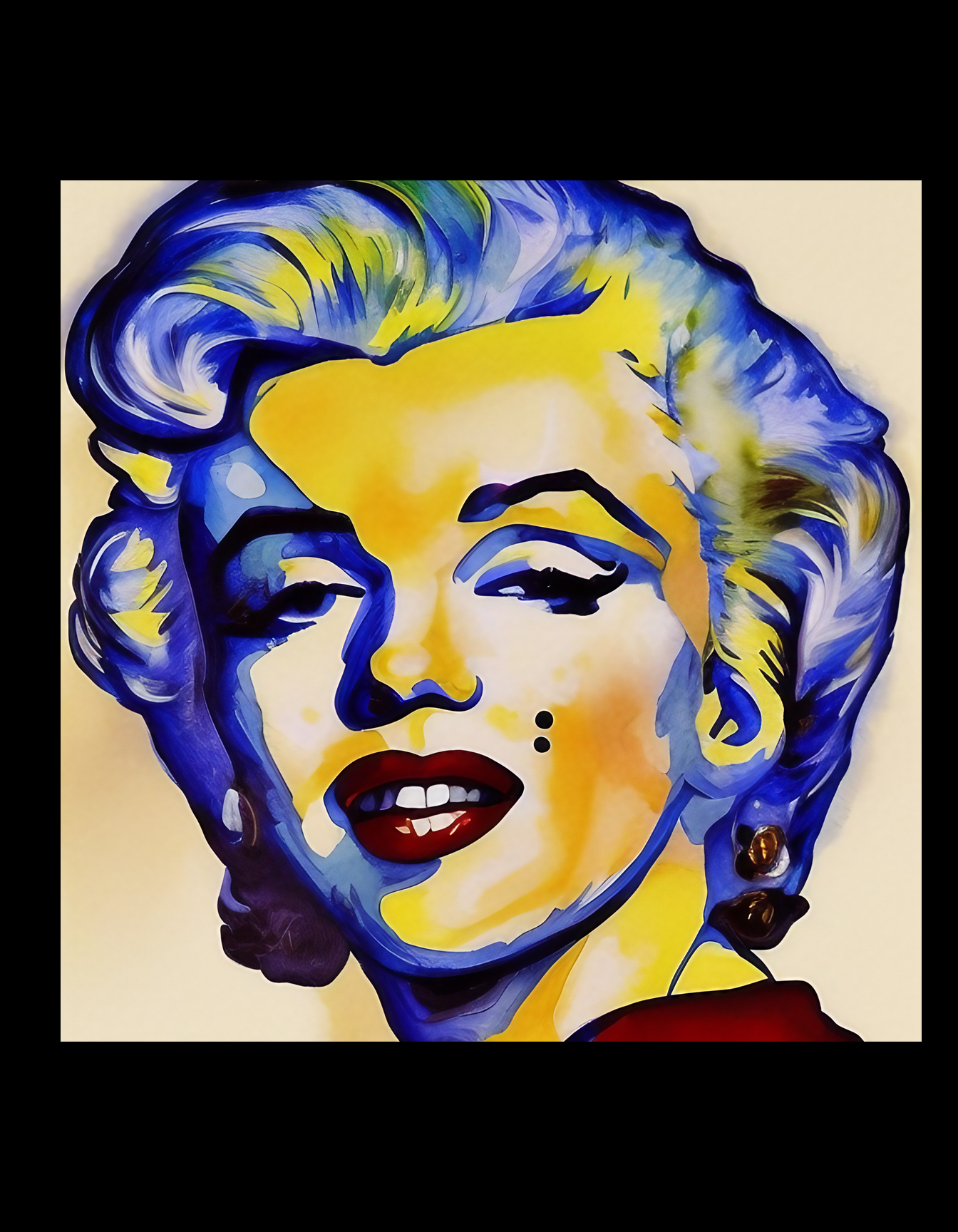 marilyn monroe watercolor