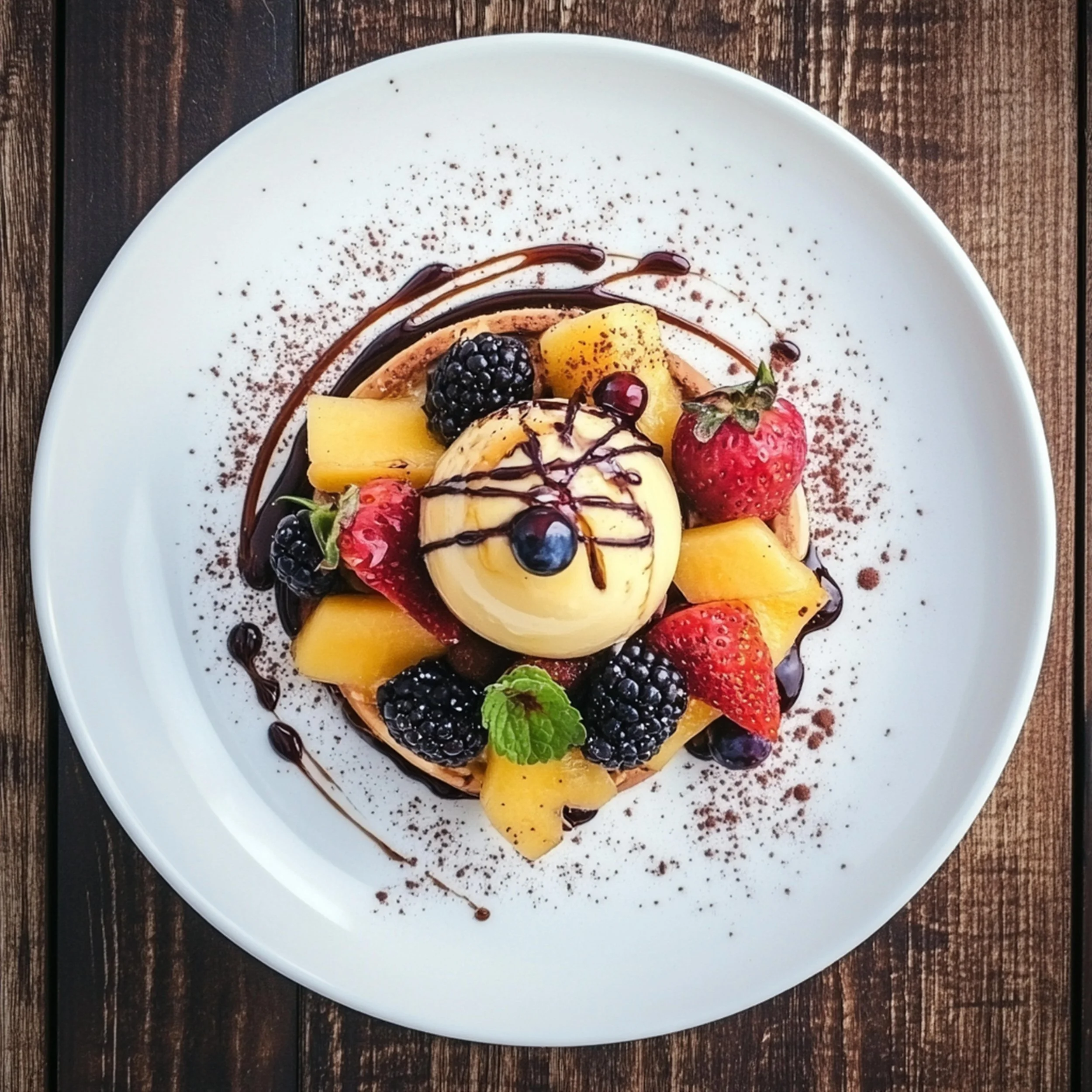 #40 INTL L&H DESSERT  — A Celebration of Sweet Flavor and Global Style. 24H × 34W Digital Art  - MWS-IDG-0040