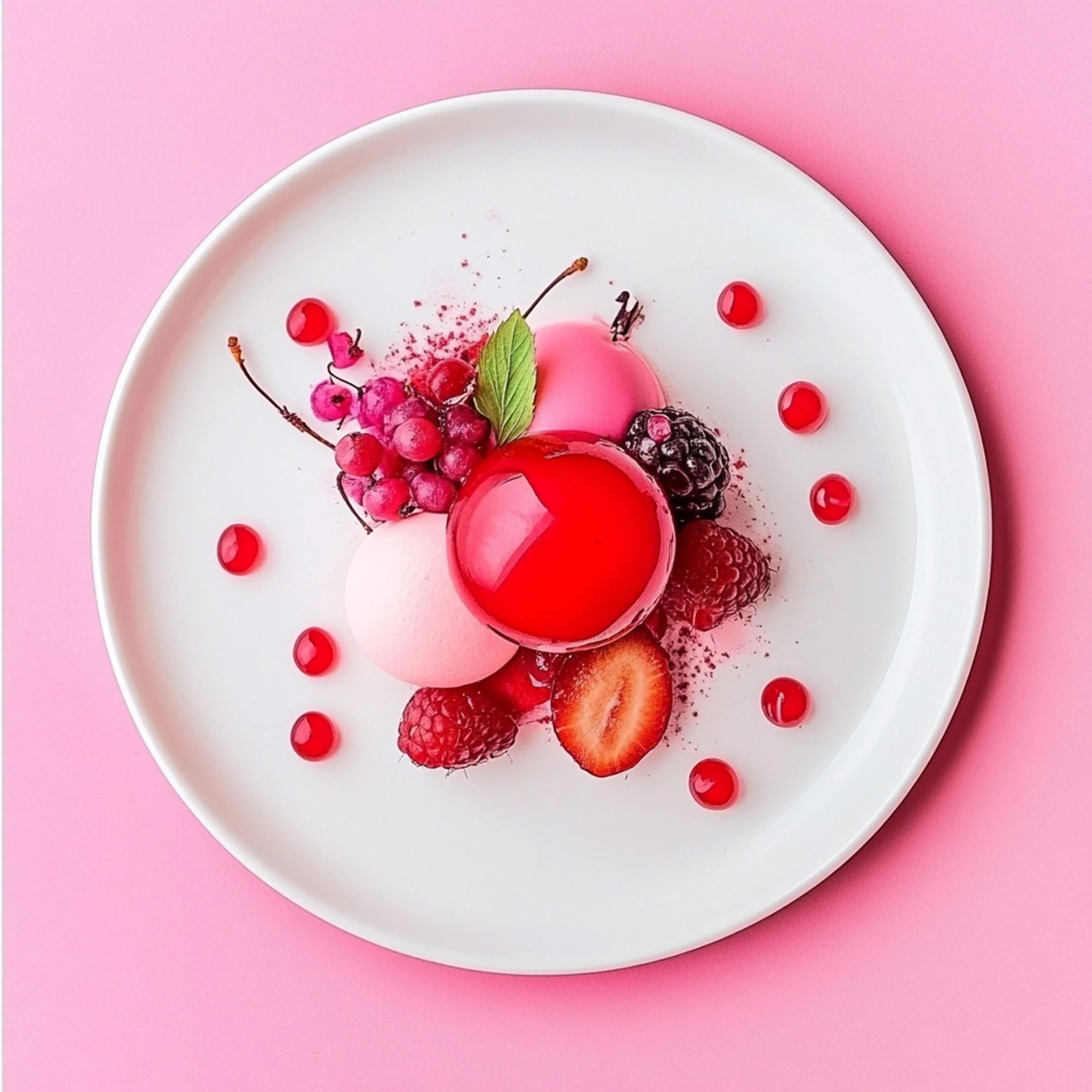 #31 INTL L&H DESSERT  — A Celebration of Sweet Flavor and Global Style. 24H × 34W Digital Art  - MWS-IDG-0031