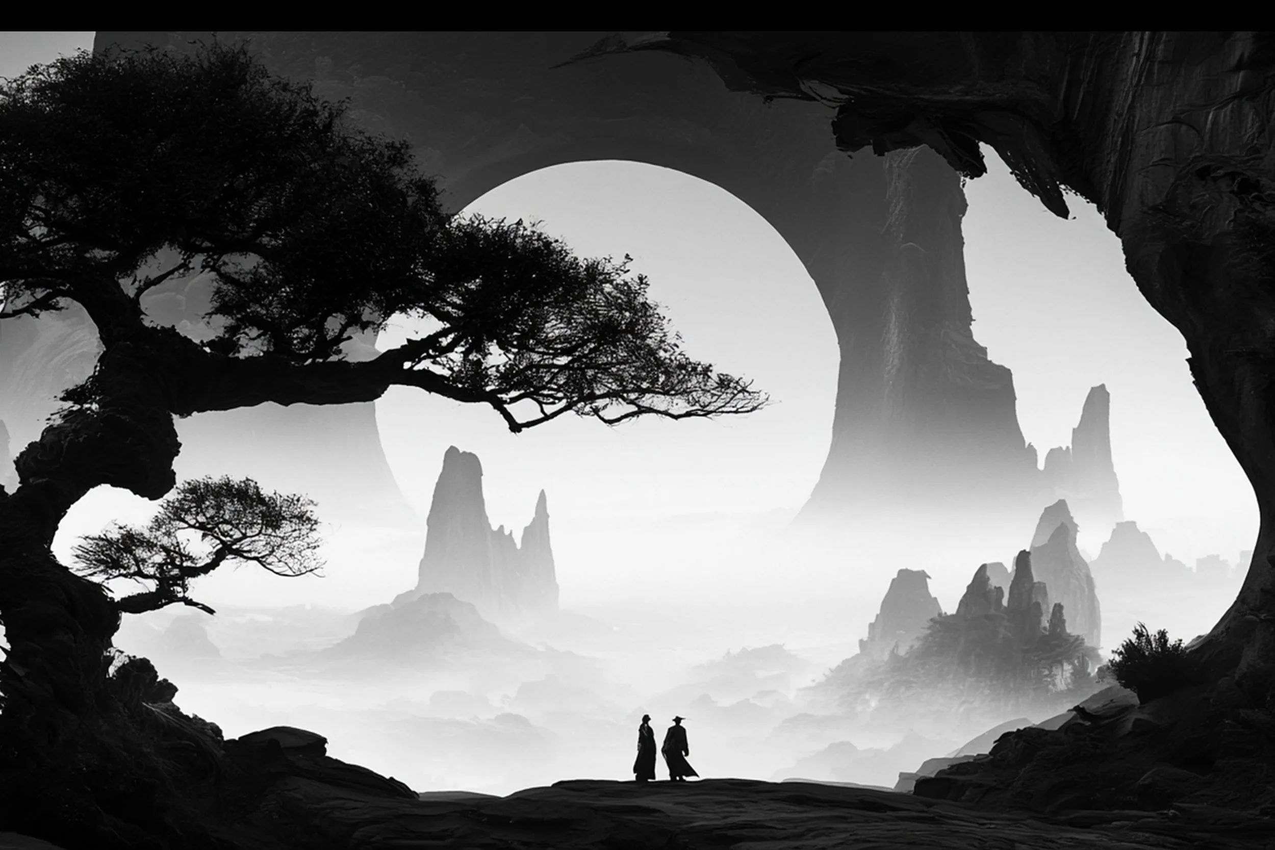 #33 BLACK & WHITE LANDSCAPE — Timeless Beauty in Every View 24W X 36H