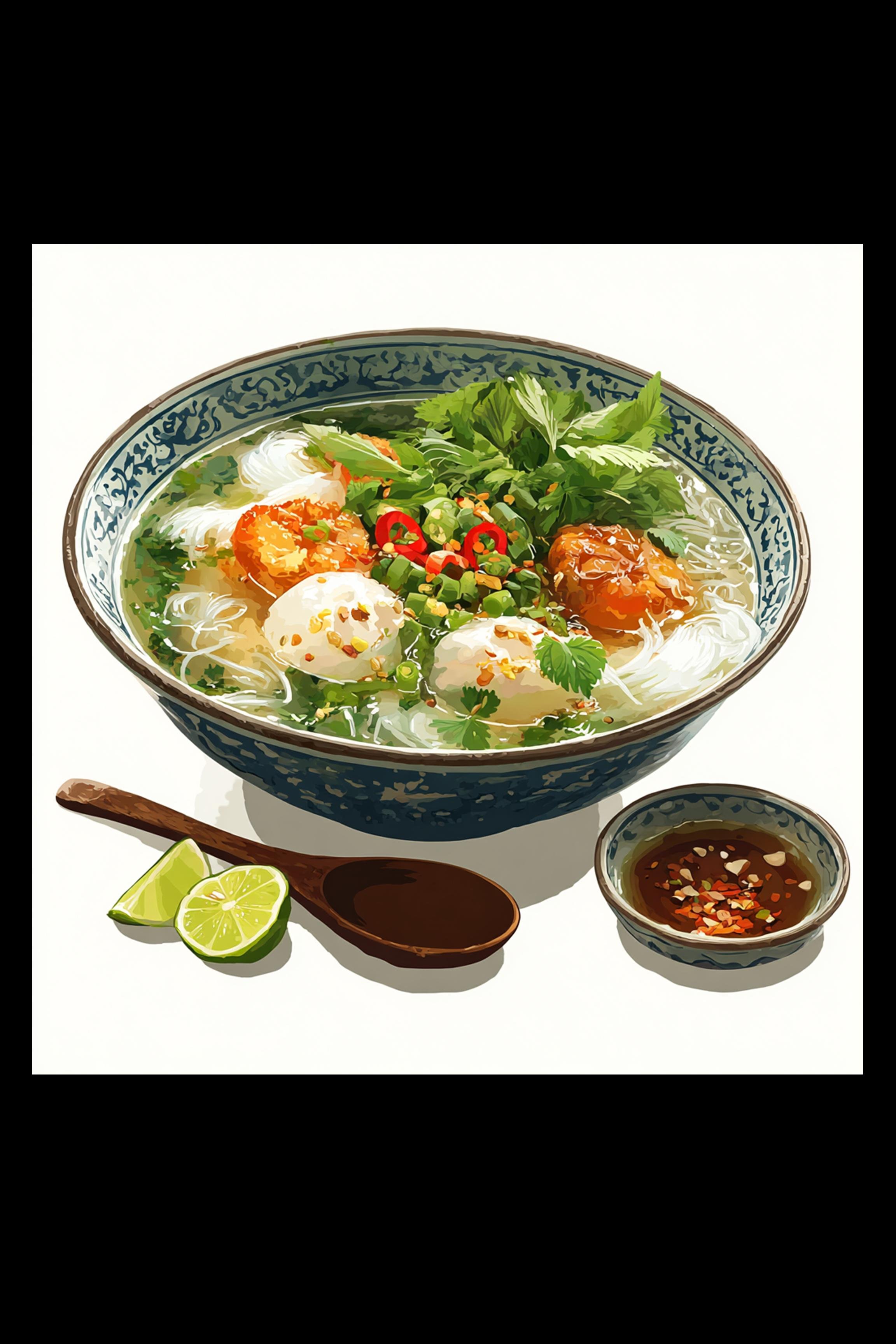 #31 Vietnamese Gourmet & Dessert — A Taste of Vietnam, Celebrated Through Art. — 24H × 24W Digital Art - MWS-VGD-0031