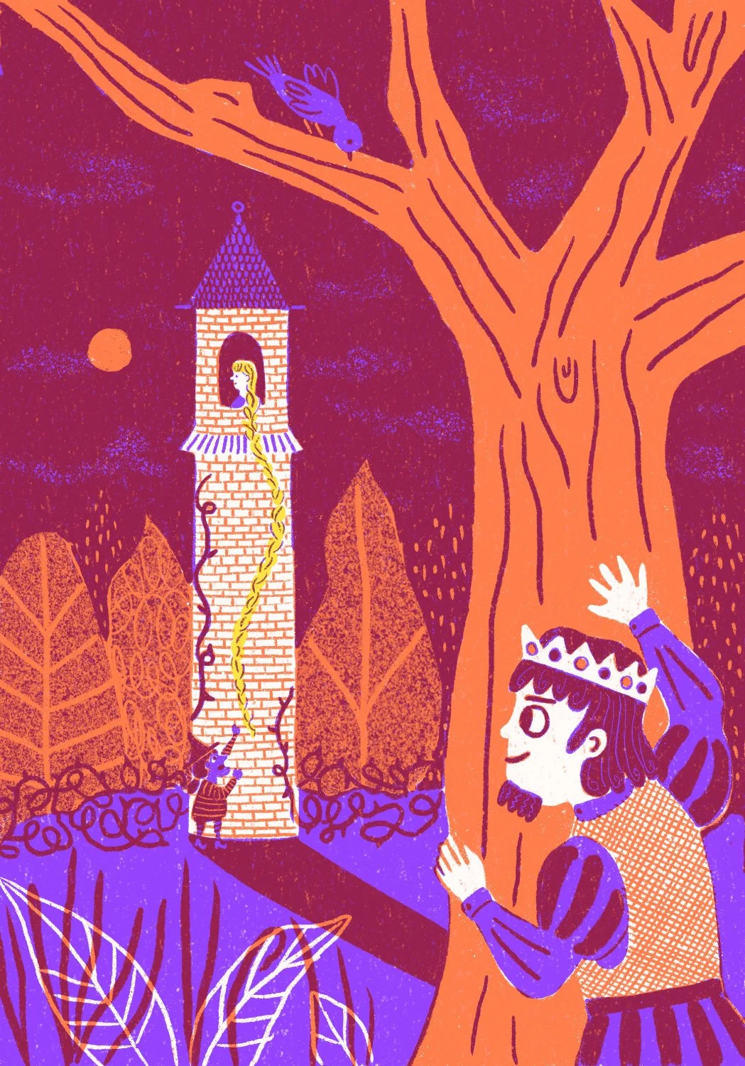 Illustrations for Rapunzel by the Grimm Brothers — Lele Saa