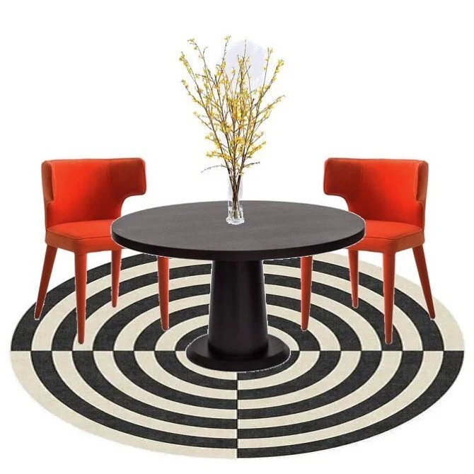 The furniture mood board for the dining space from a previous post of ours. We wanted to pop against the lush green garden, and I must say, it worked a treat! (Check out our main grid)

So excited to get this project photographed!

#sophiesoniinterio