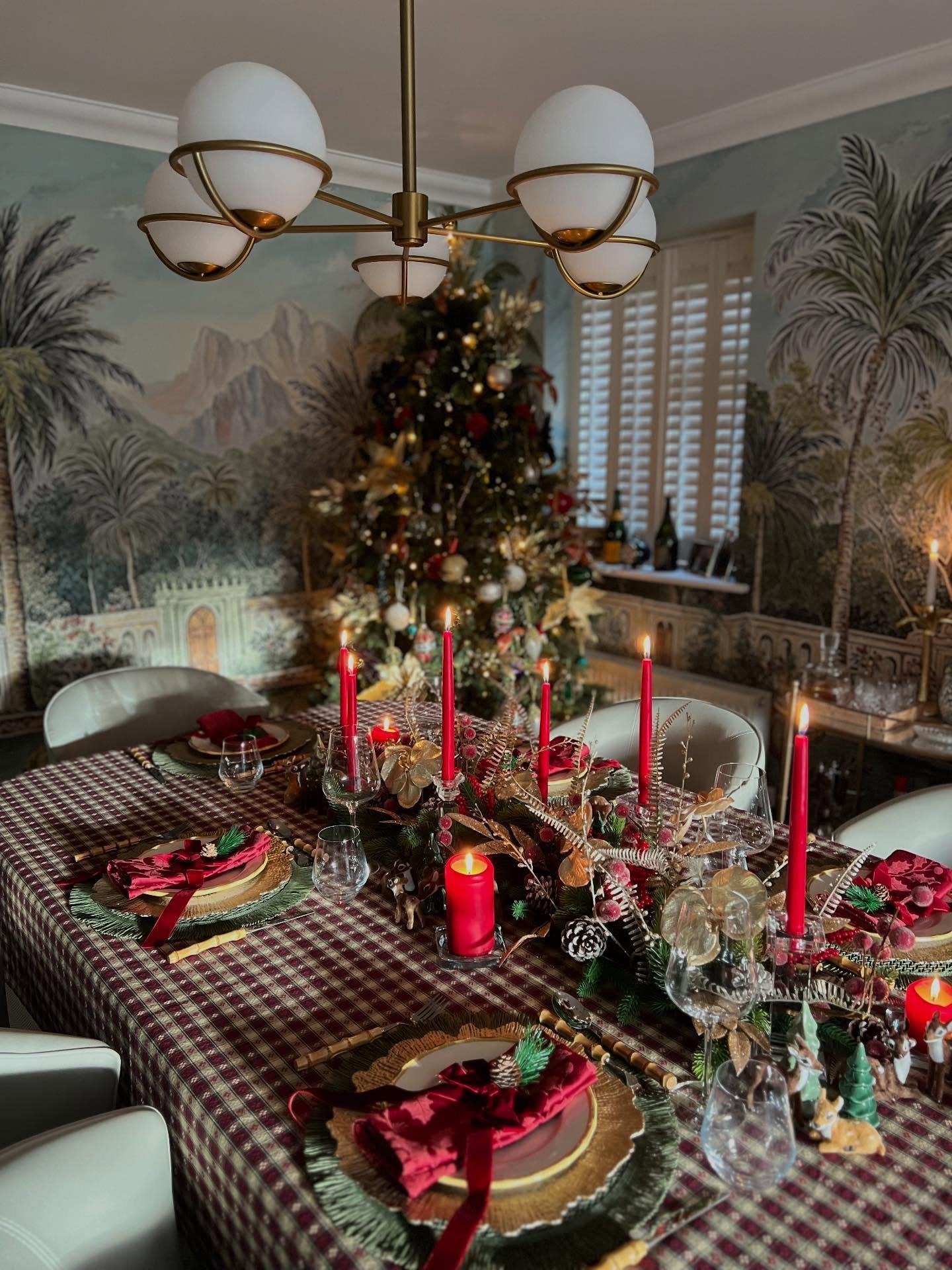 Merry Christmas from the Soni&rsquo;s! Wishing a wonderful Christmas and New Year to you all. 

Looking back at some pictures from last year, and seeing what a difference the wallpaper makes in our dining room!