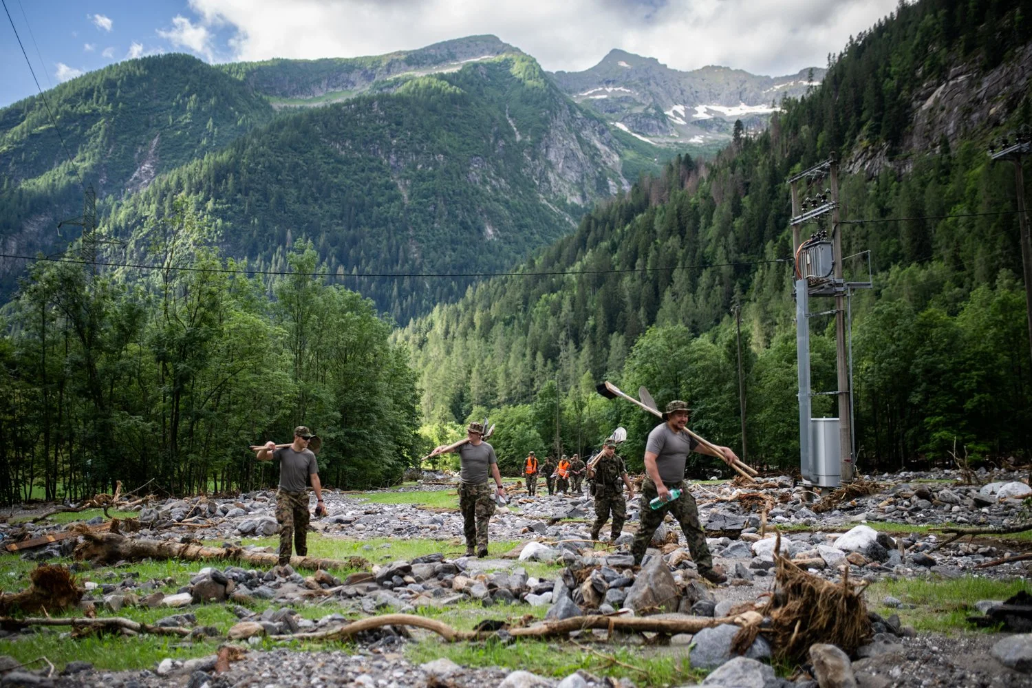 Schweizer Armee - Katastrophen Übung