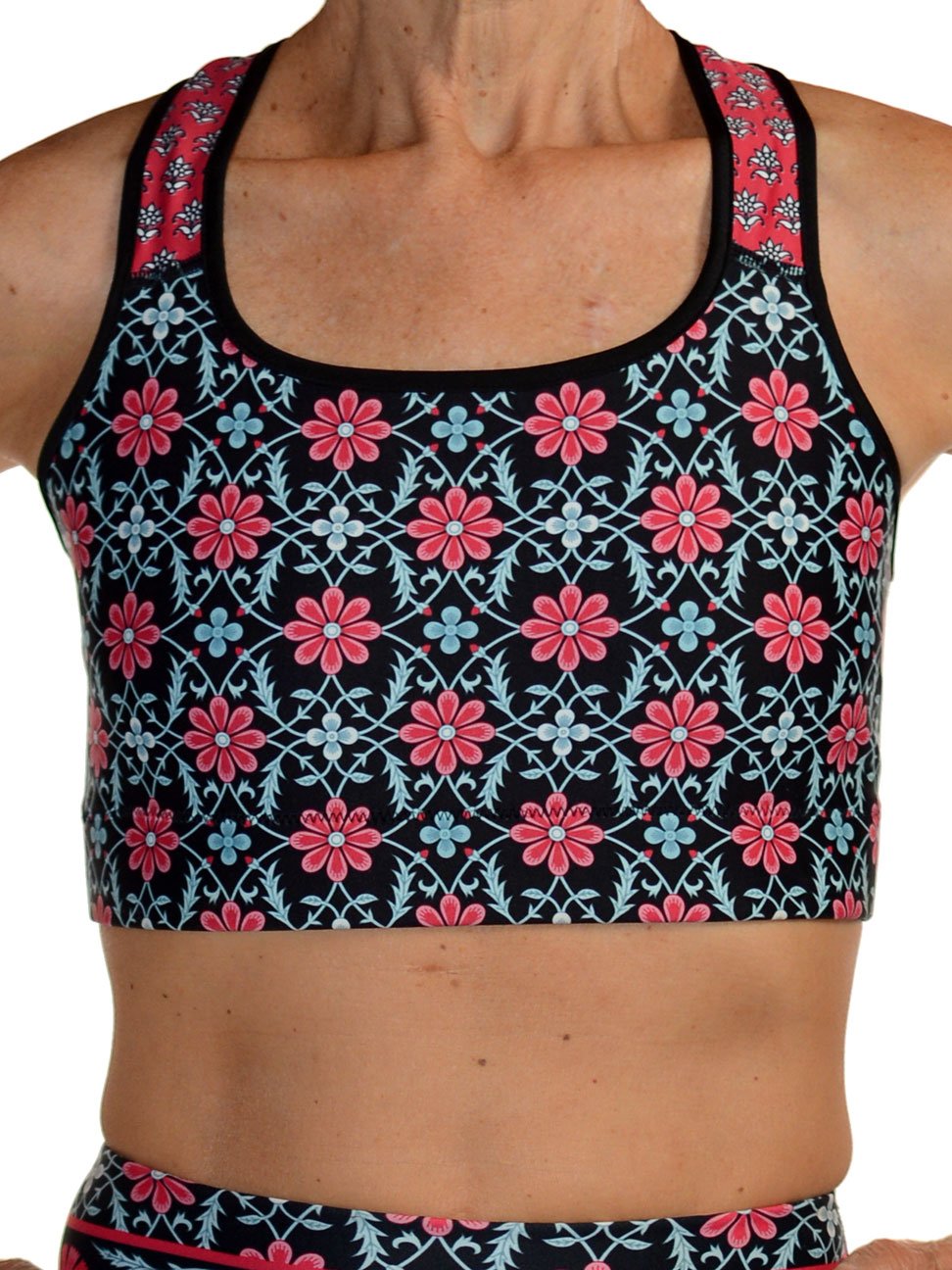 Tracy Miller Collections  mixed prints activewear/sports bra/sarita