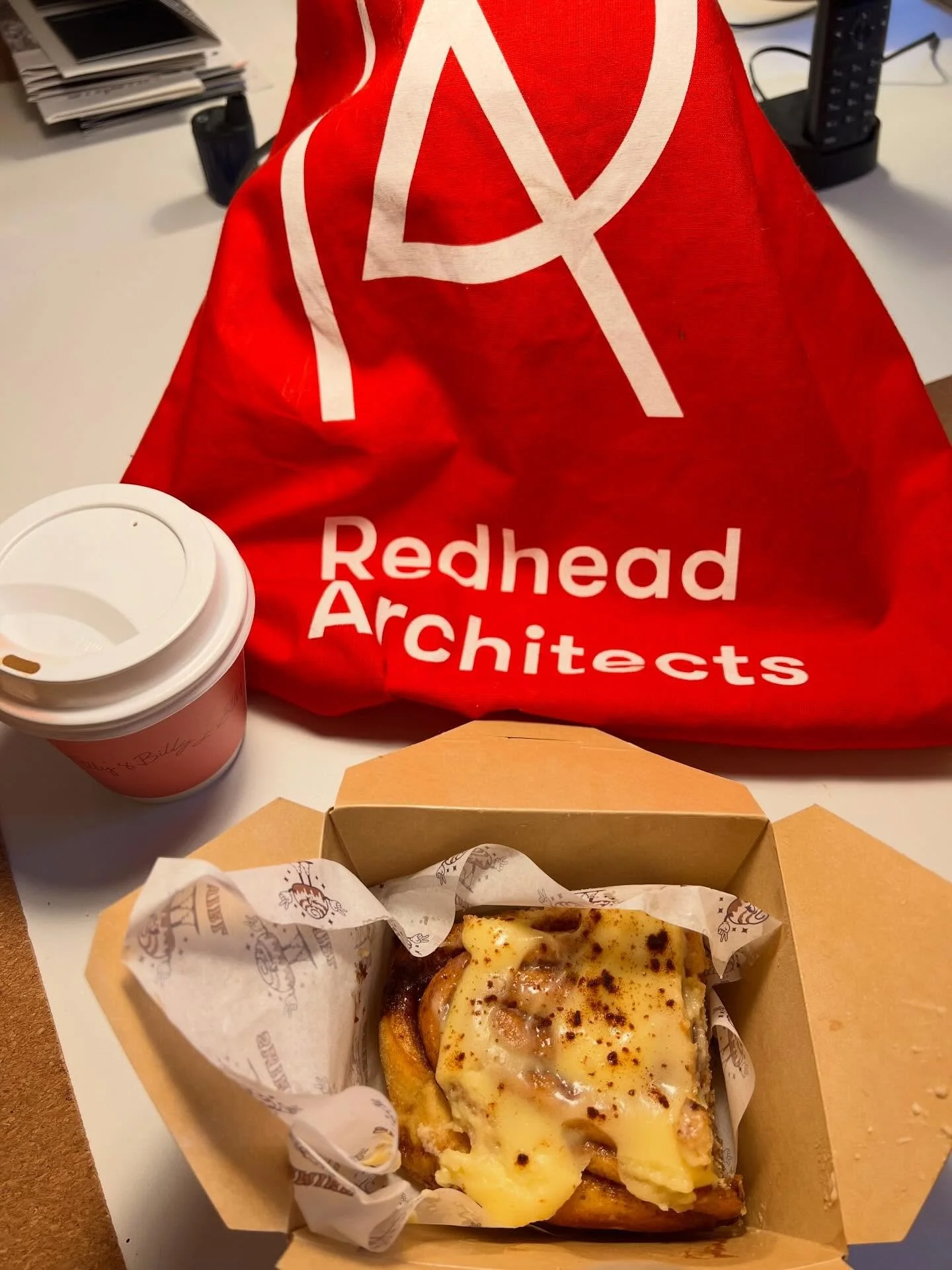 This is how we do breakfast at RA HQ thanks to @billys.coffeehouse  and @swirl.norwich 😋