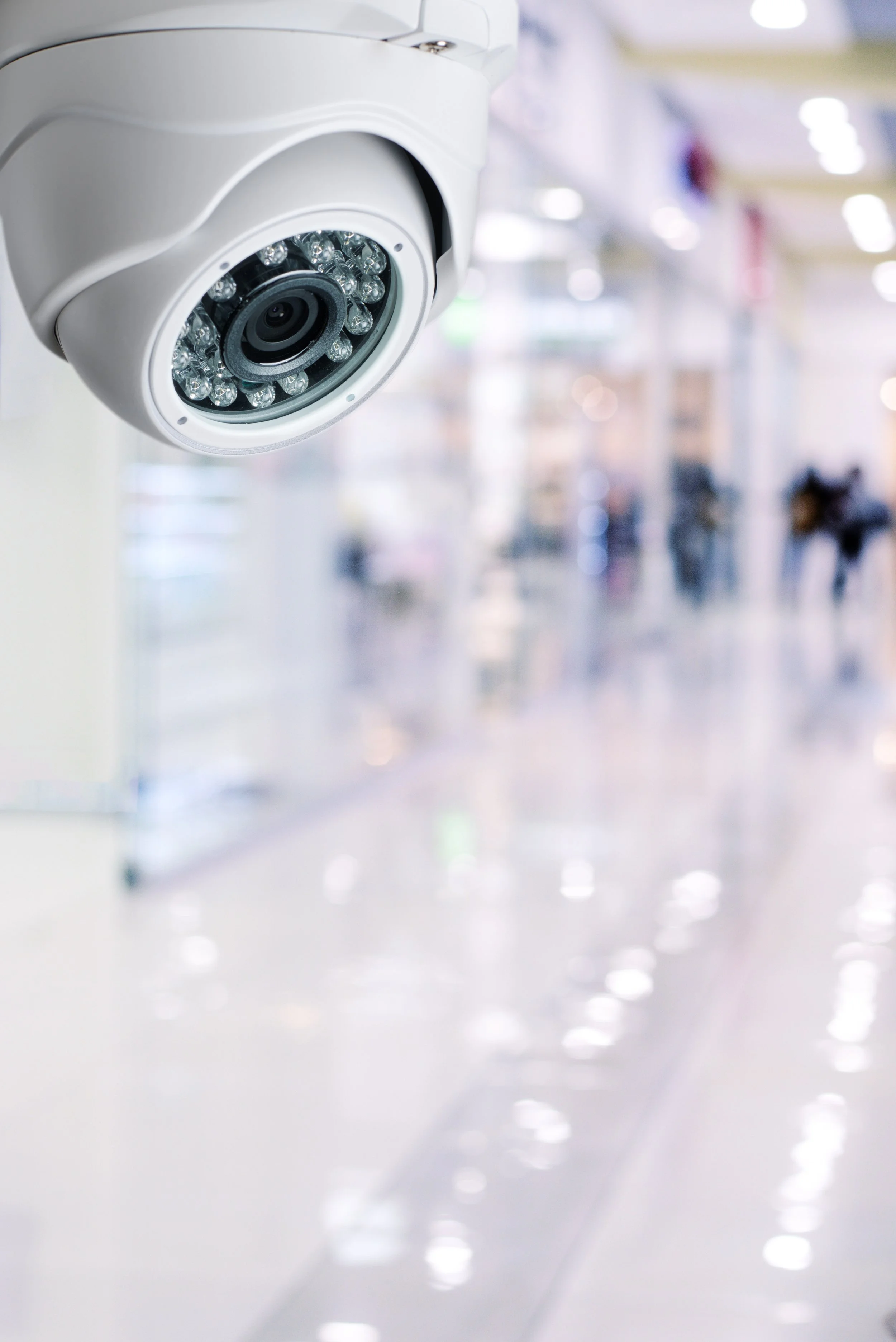 camera vidéoprotection dans un centre commercial
