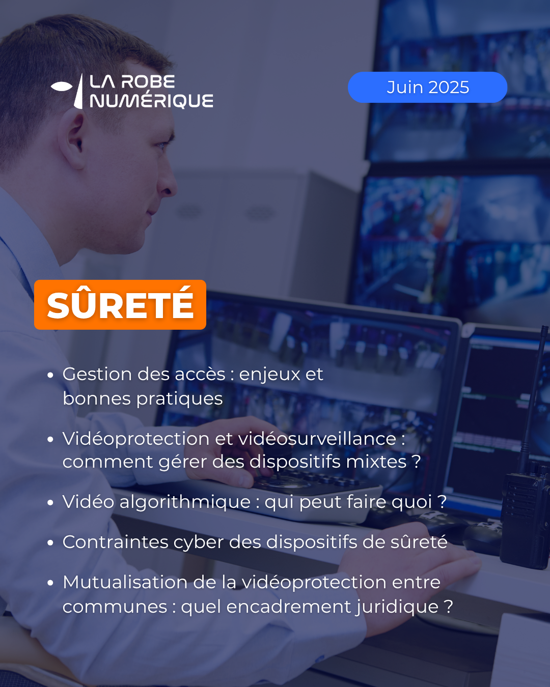 Sûreté - Juin 2026 : accès physiques, dispositifs mixtes, vidéo algorithmique, cyber et sureté, mutualisation