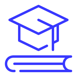 chapeau de diplômé et livre
