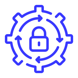Fenêtre d’analyse de données avec graphique en barres, jauge de performance et loupe.