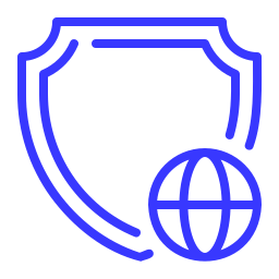 Globe stylisé entouré de flèches symbolisant la connectivité ou les échanges mondiaux.