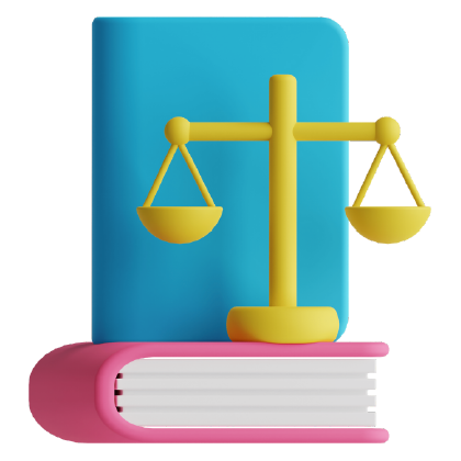 une balance de la justice avec 2 livres de droit