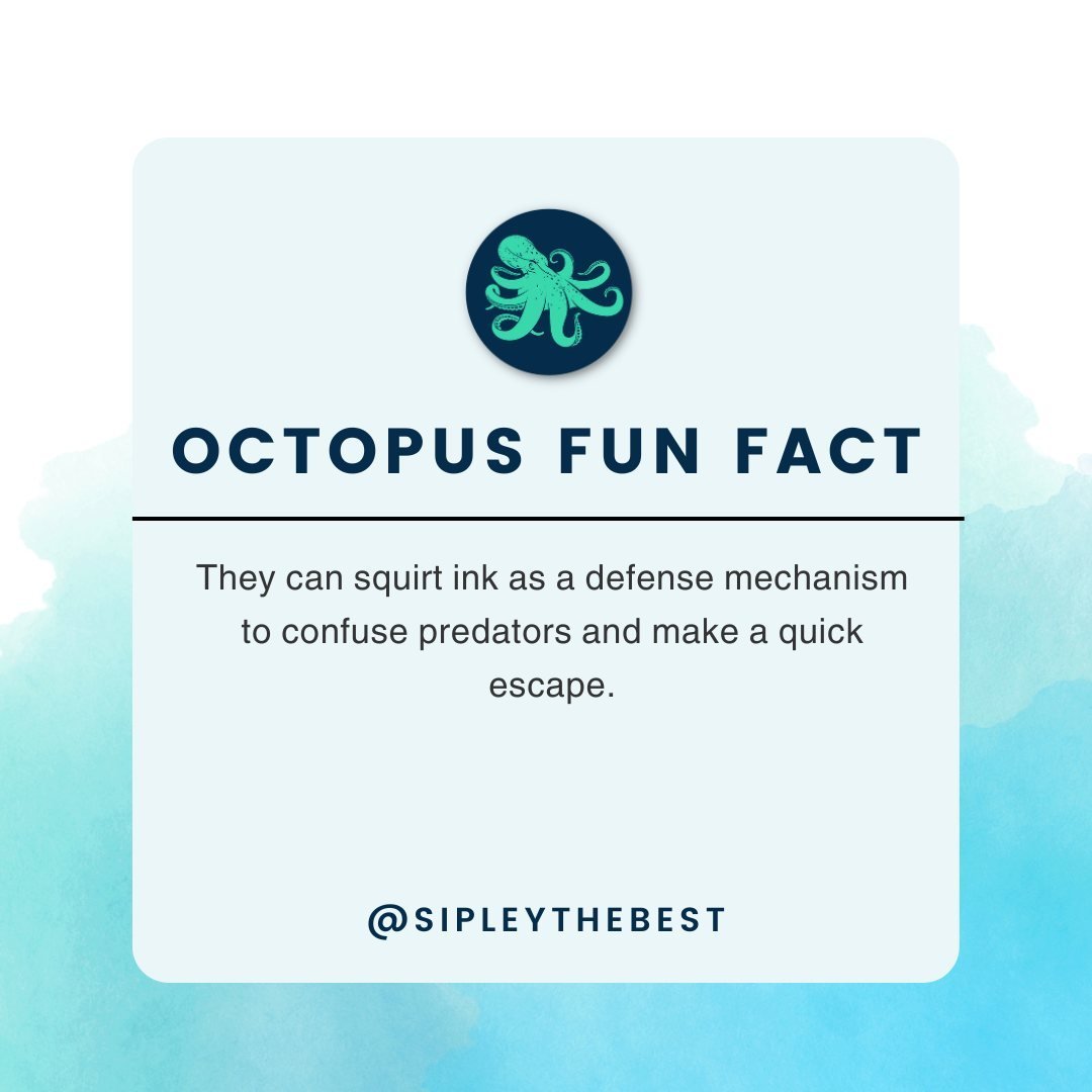 If only we humans also could disappear in a cloud of ink when we're in trouble! 

Follow @Sipleythebest for more brainy octopus fun facts, HR knowledge, and job seeker advice!