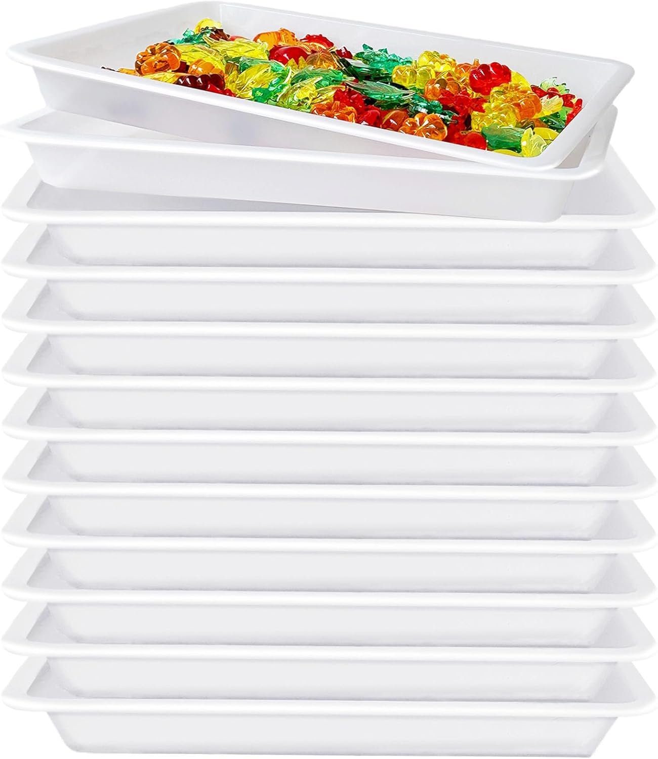 White Art Trays - Set