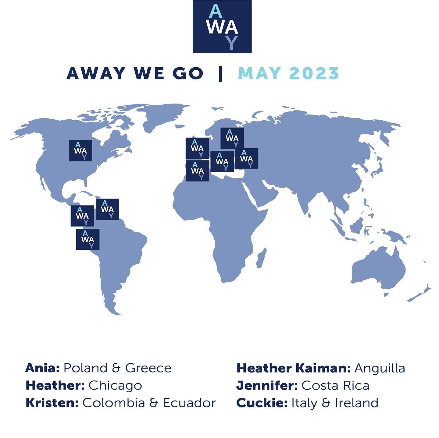 Where in the WORLD are WE?! The WAT team is exploring this May! #takemeworldsaway