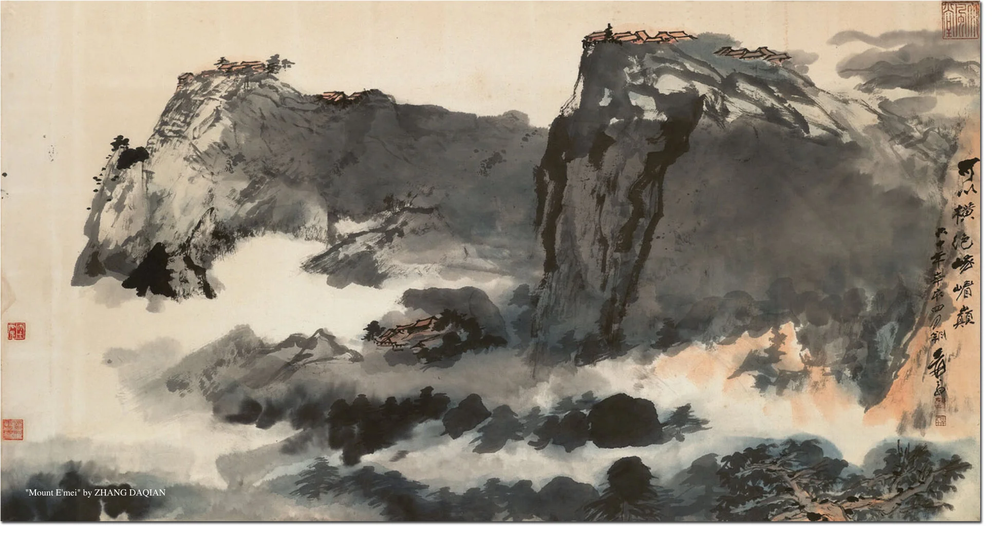 “Mount E'mei” by ZHANG DAQIAN