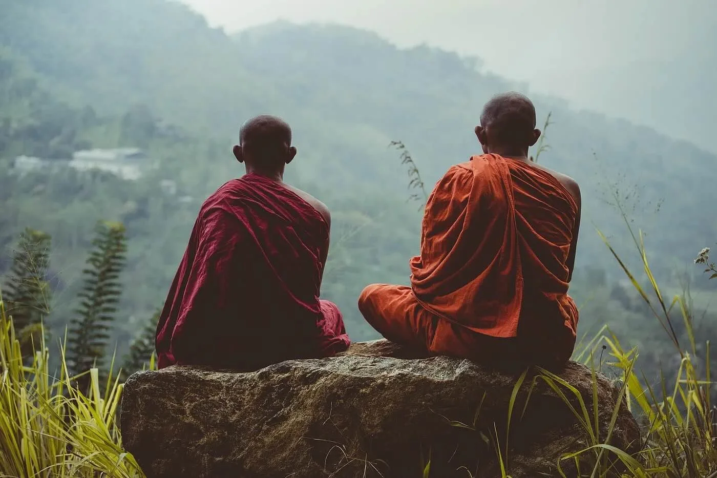 Two Monks and Silence — Unknown