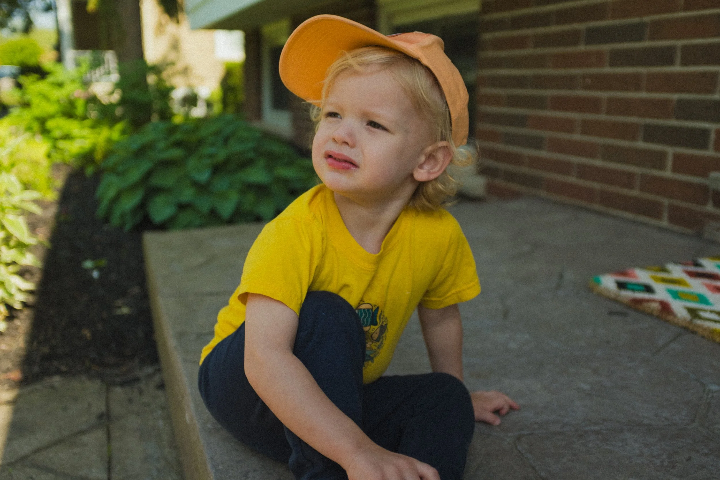 Cinematic Front Yard Photos of My Kids