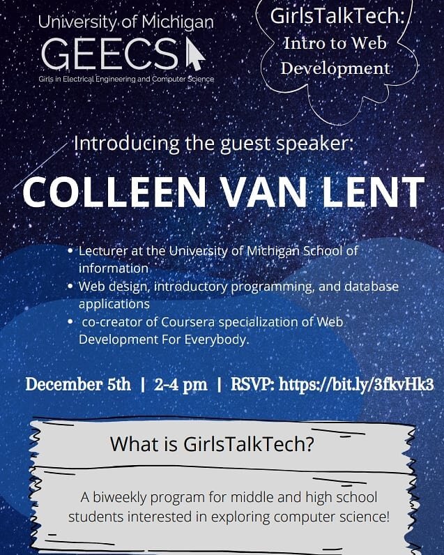 Hi everyone, hope you are having a great Wednesday! Here is the flyer to our 2nd session this Saturday. Our guest professor is going to be Colleen Lent! Please RSVP for this event with the link on the post!