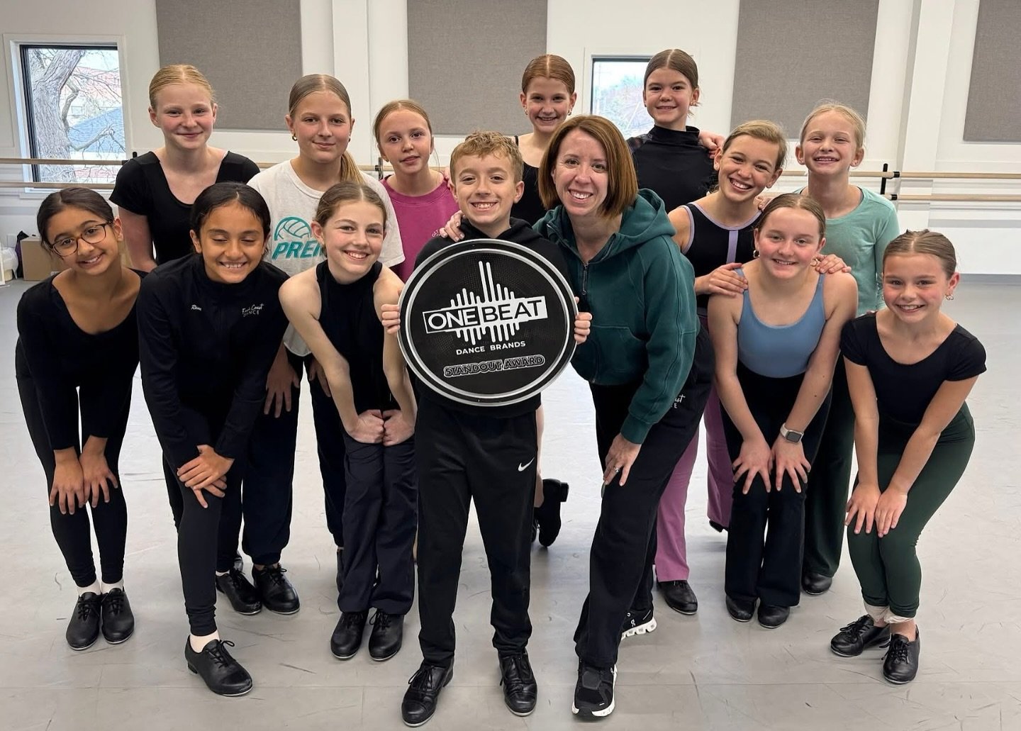 Our Junior Tap piece was honored this past weekend at @groovecompetition with the OneBeat Standout Award for choreography! Great job, Company Dancers!