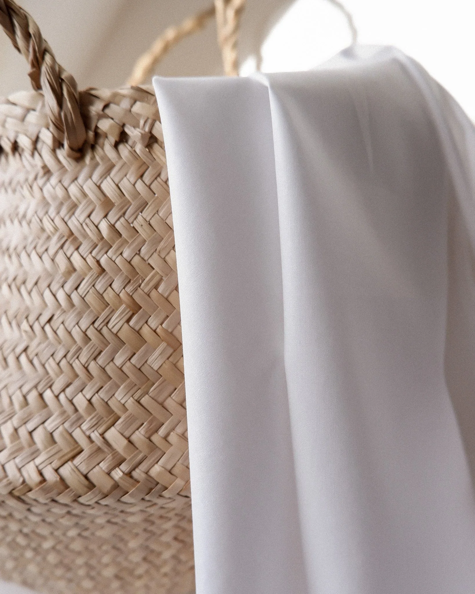 Tissu popeline extra ♡ blanche