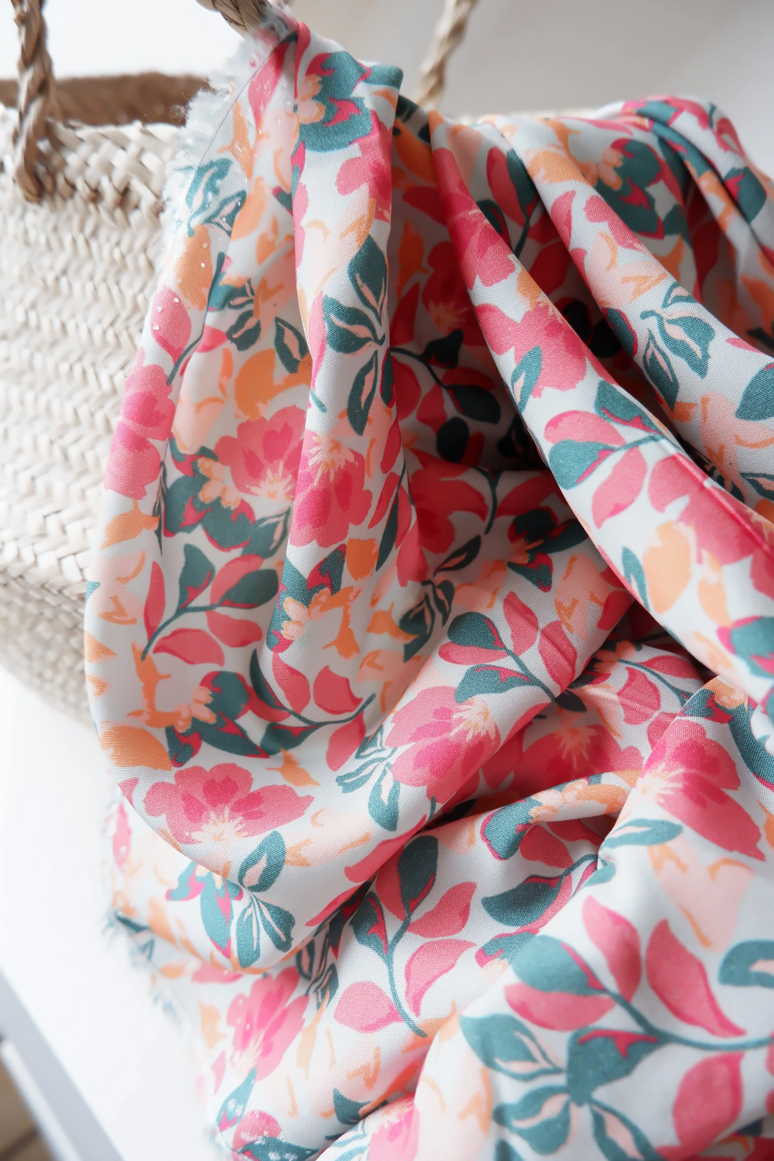 Tissu viscose création Jolie Boho ♡ Michèle ♡ coupon de 1,4 M (inédit)